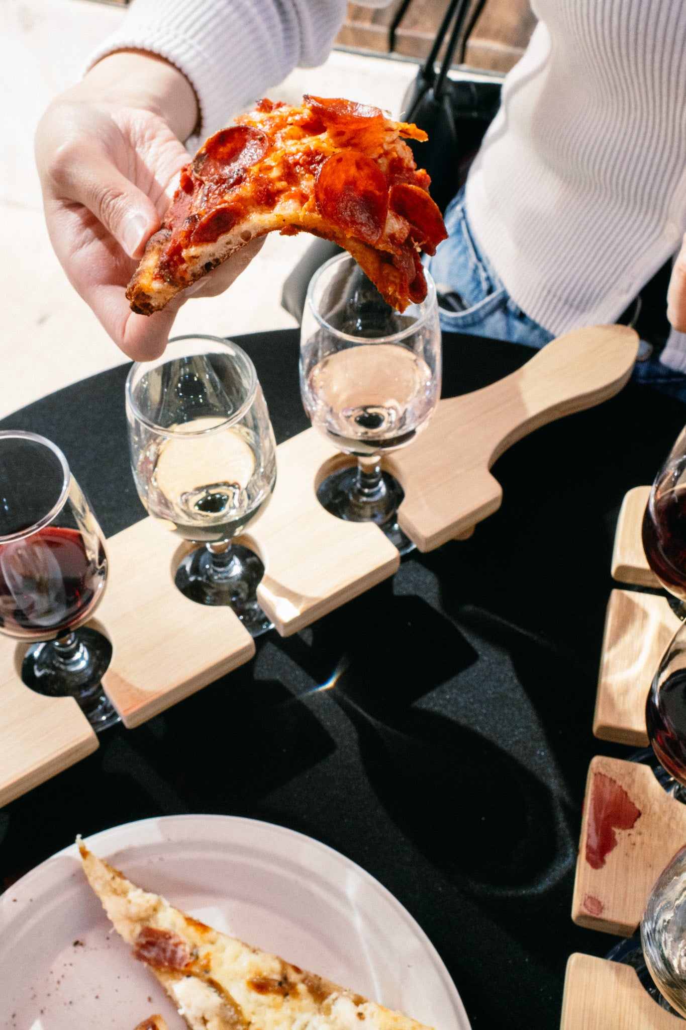 Wine flights and pizza night at 1933 Liquor Co