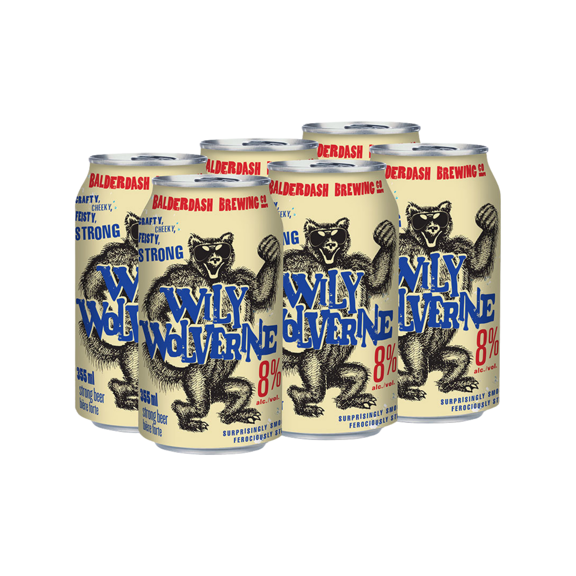 Willy Wolverine Strong Lager 6pk — Domestic Beer