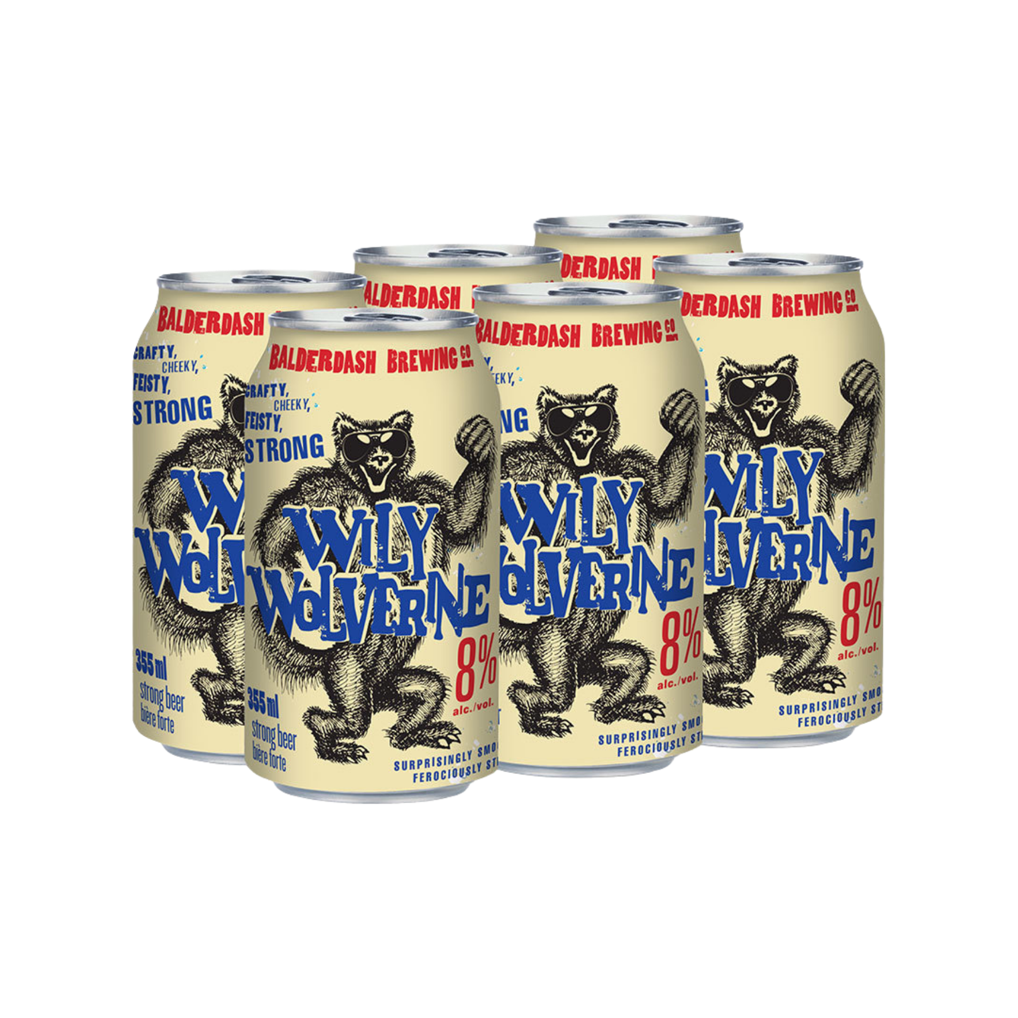 Willy Wolverine Strong Lager 6pk — Domestic Beer