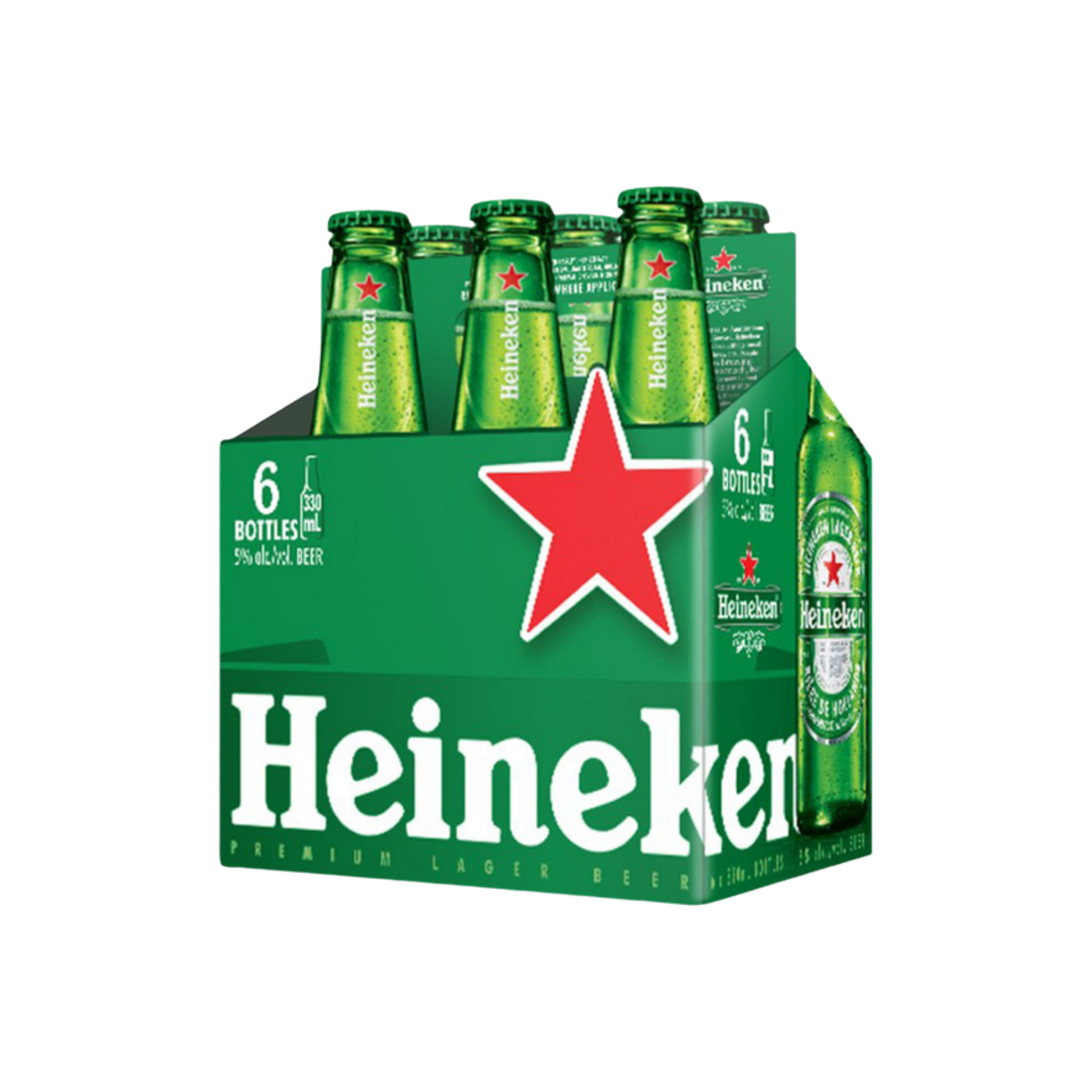 Heineken Lager 6pk Bottle — Import Beer