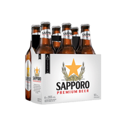 Sapporo 6pk Bottle — Import Beer