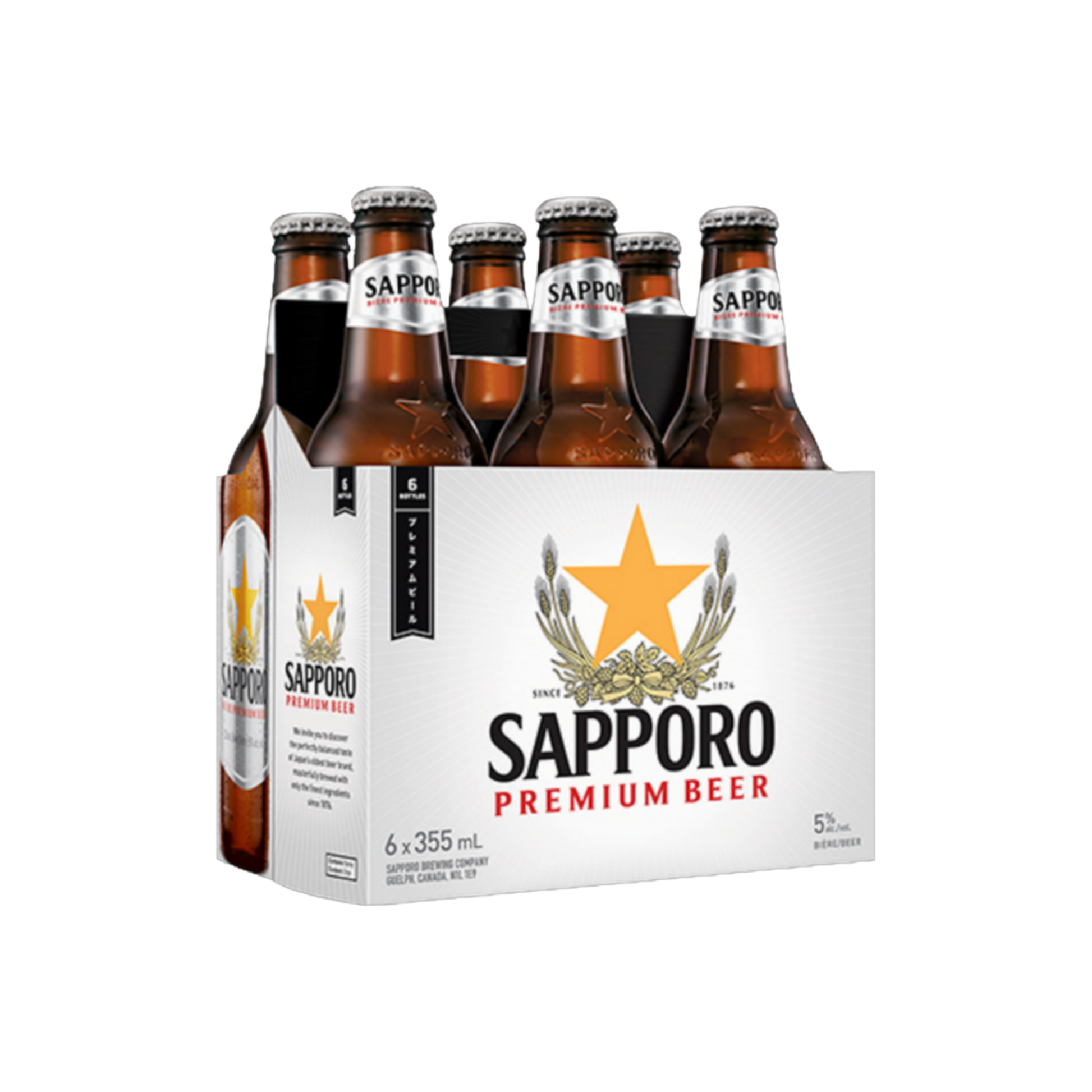 Sapporo 6pk Bottle — Import Beer