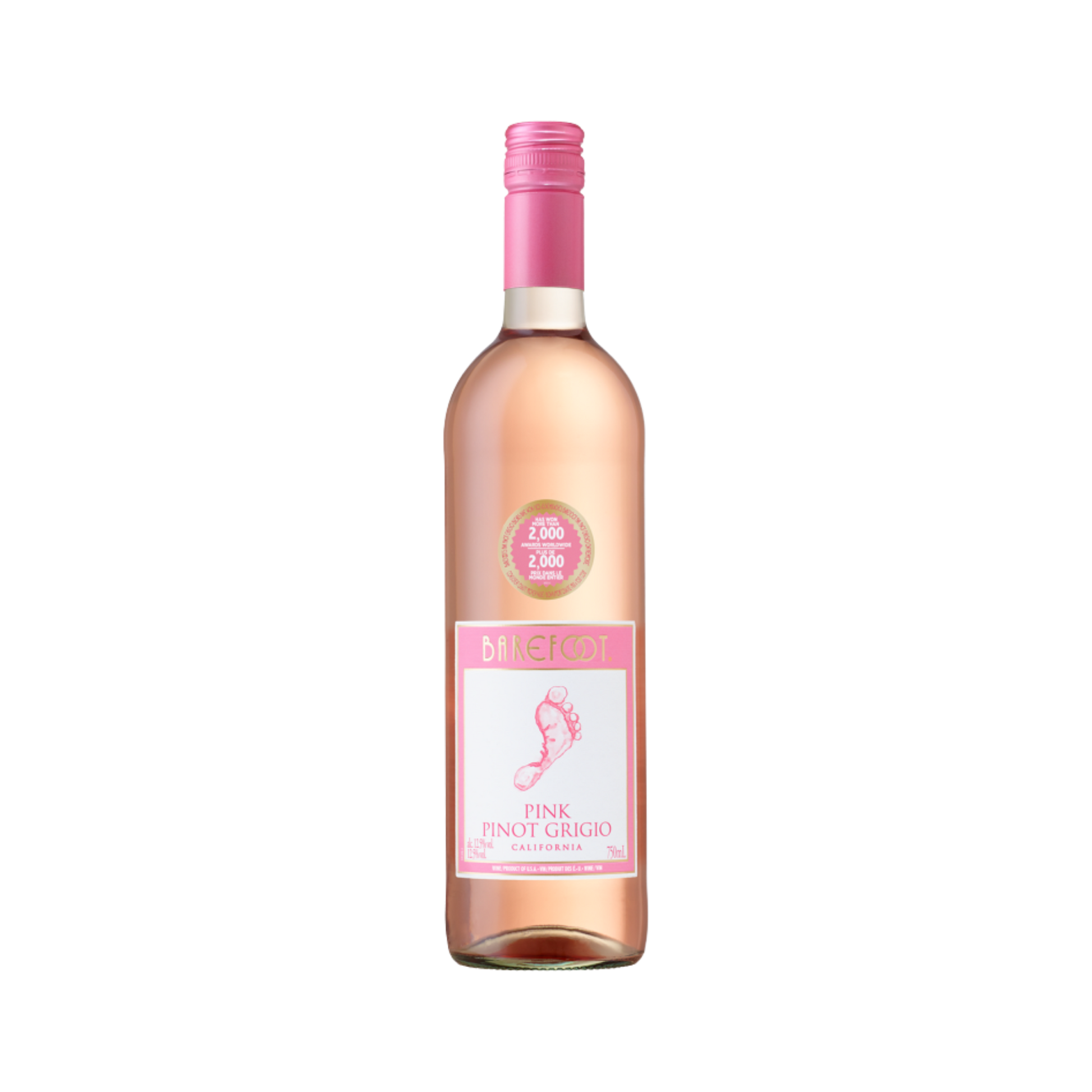 Pink Pinot Grigio Barefoot — Rosé Wine