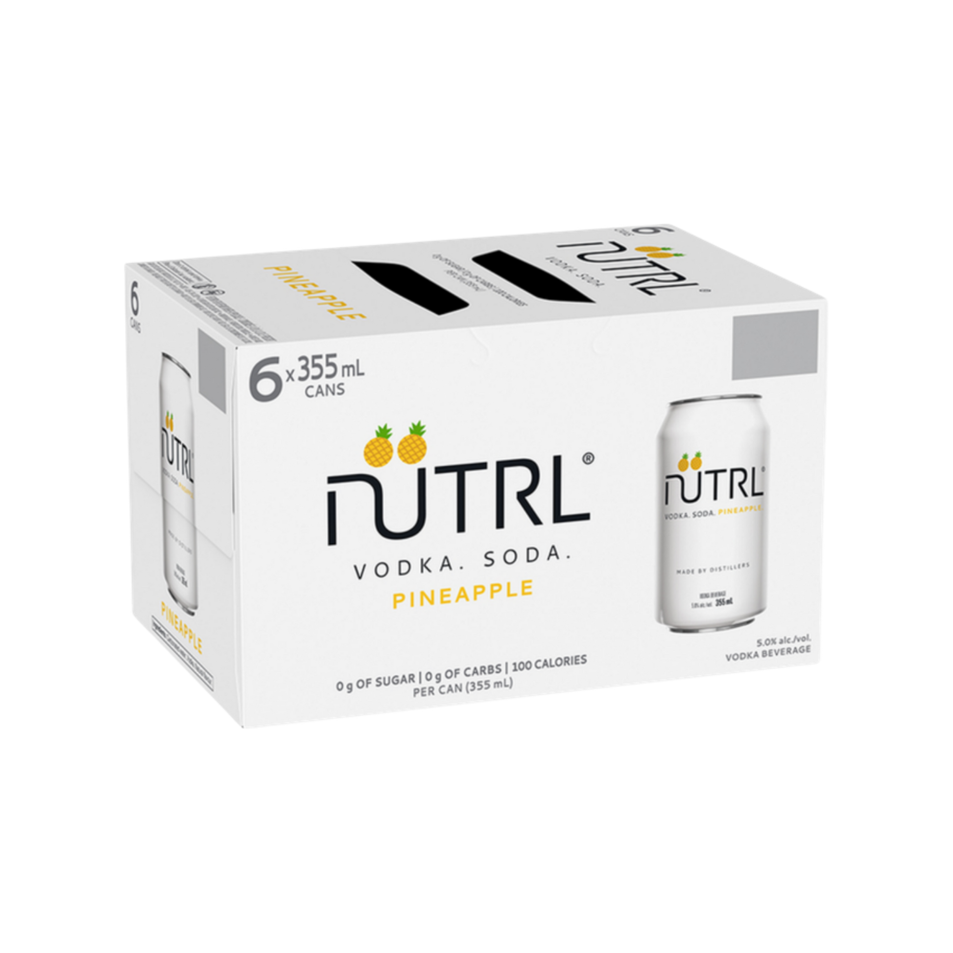 Nutrl Vodka Soda Pineapple 6pk — Cooler