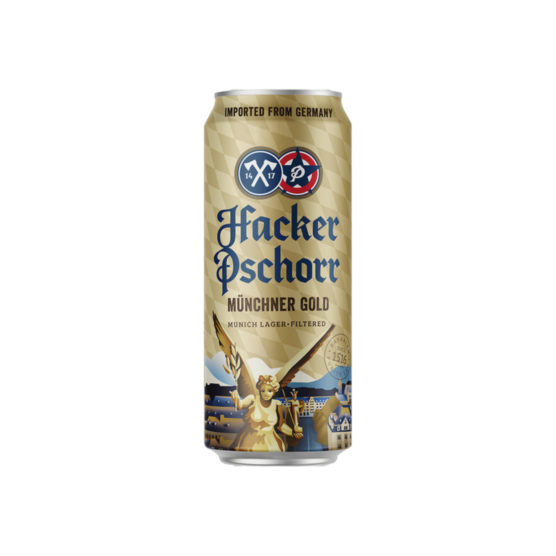 Hacker Pschorr Munich Gold Tall Can — Import Beer