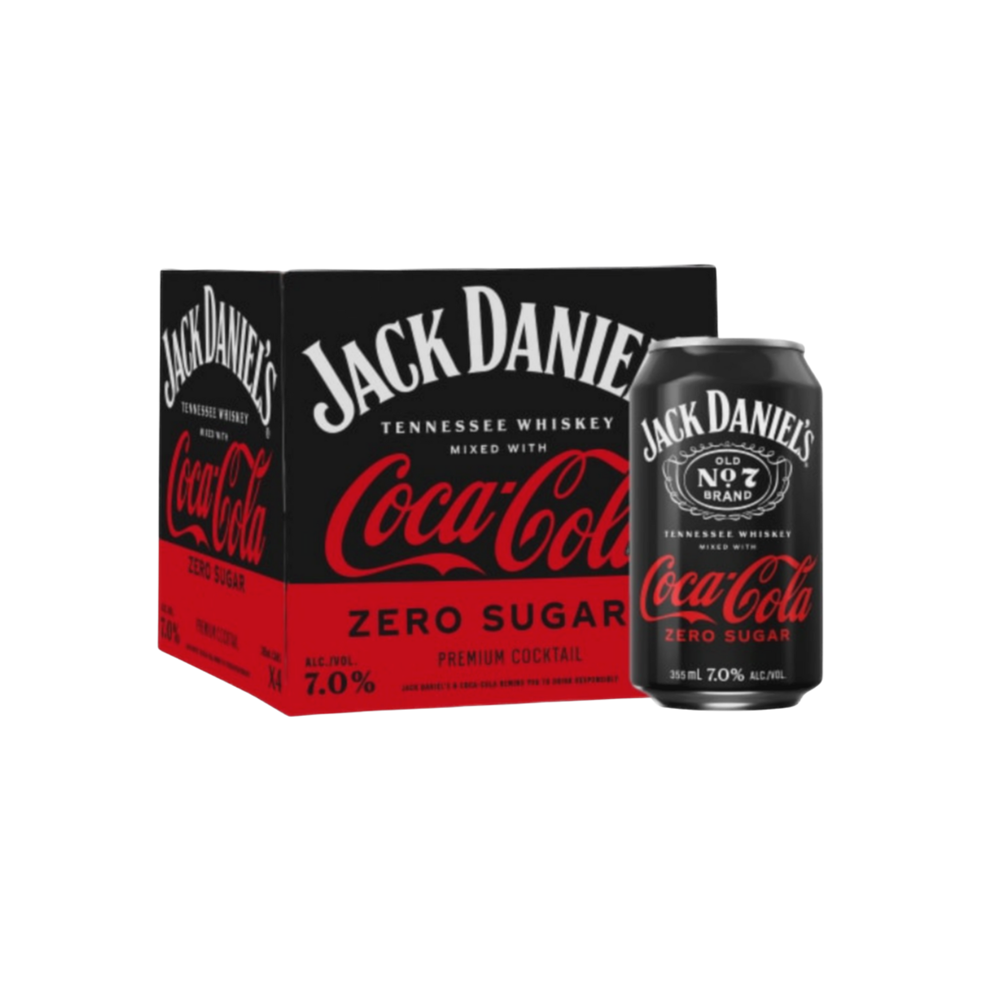 Jack Daniel's & Coke Zero 4pk — Cooler