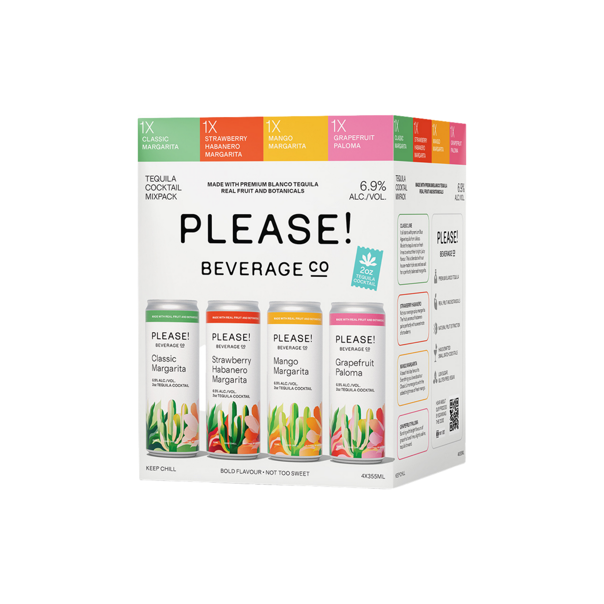 Please Cocktail Tequila Mixpack 4pk — Cooler