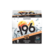 -196 Peach Vodka Soda 4pk — Cooler