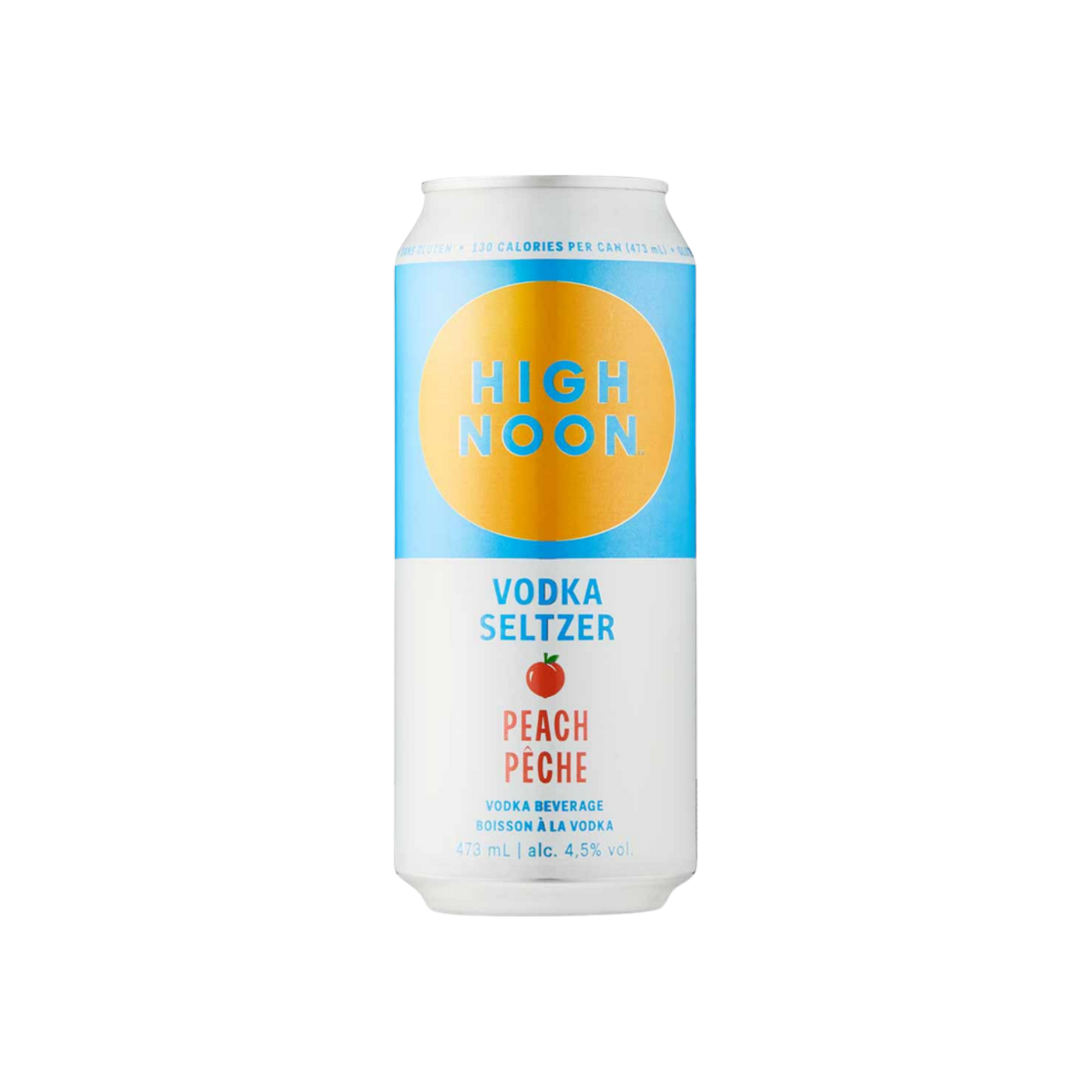 High Noon Peach Vodka Seltzer Tall Can — Cooler