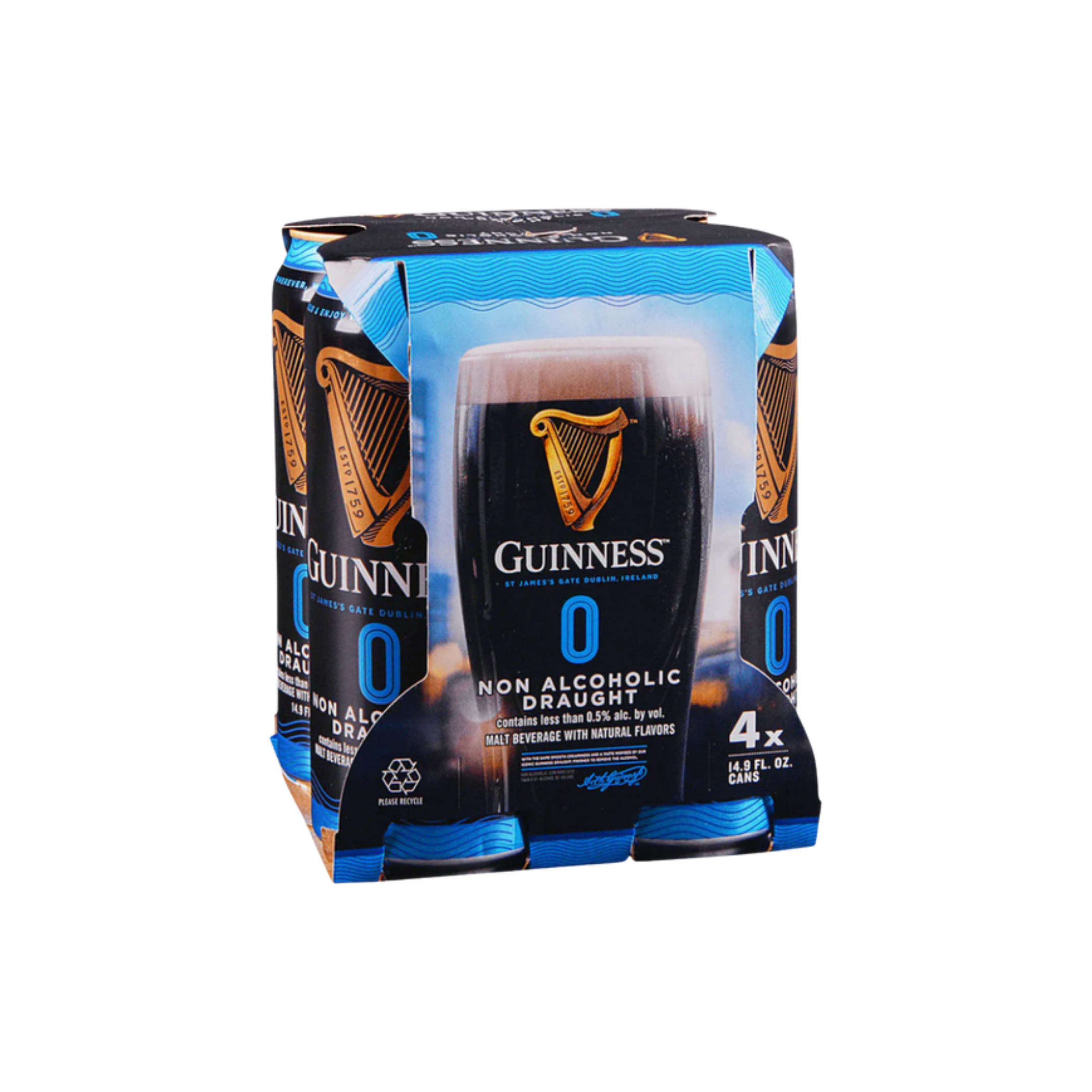 Guinness 0% 4pk — NA Beer