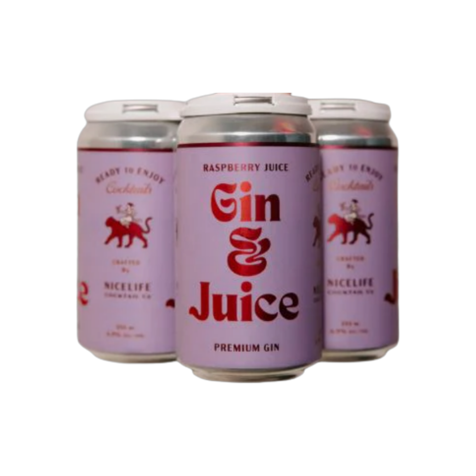 Nicelife Gin & Juice Raspberry 4pk — Cooler