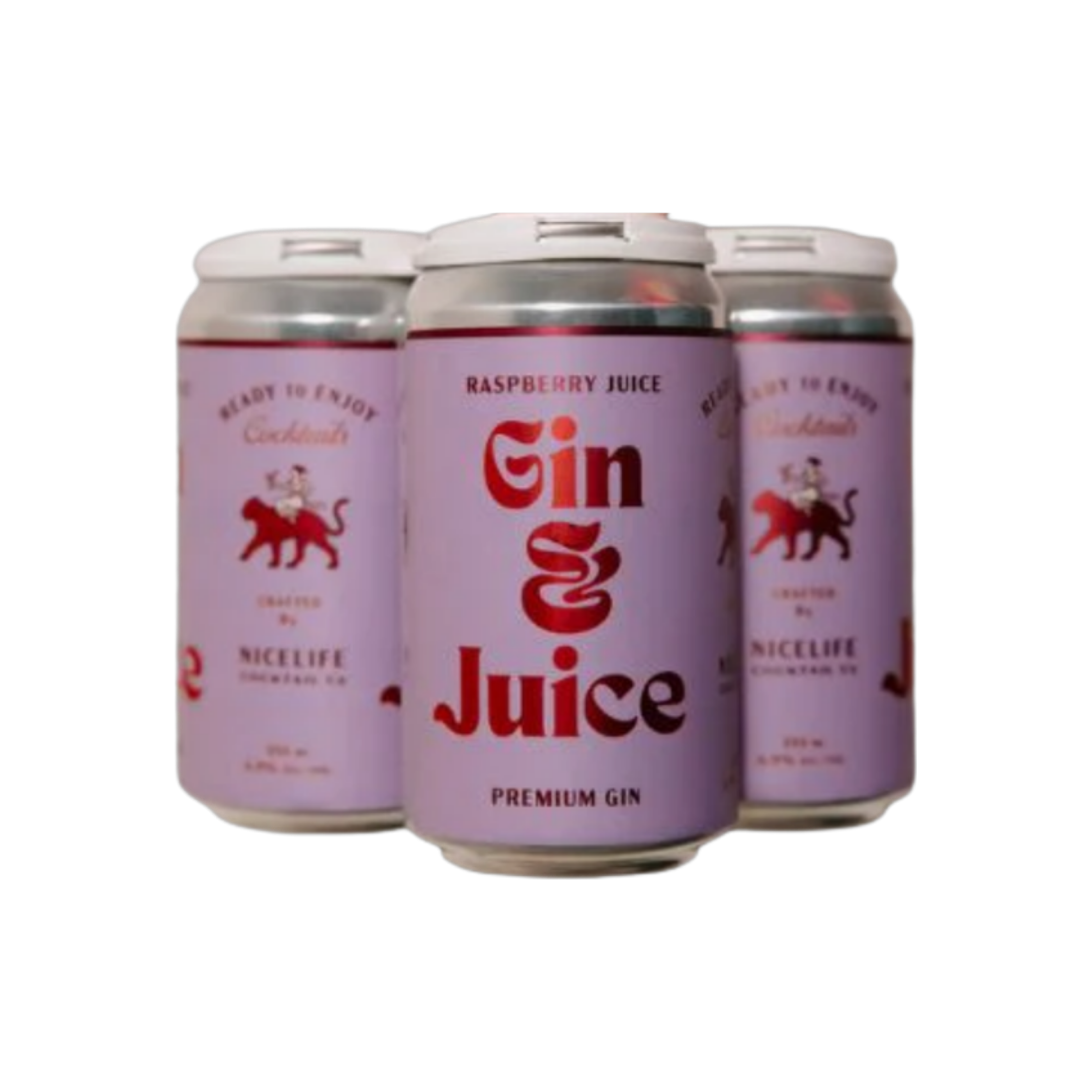 Nicelife Gin & Juice Raspberry 4pk — Cooler