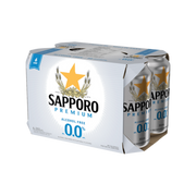 Sapporo 0.0% 6Pk Non Alc — NA Beer