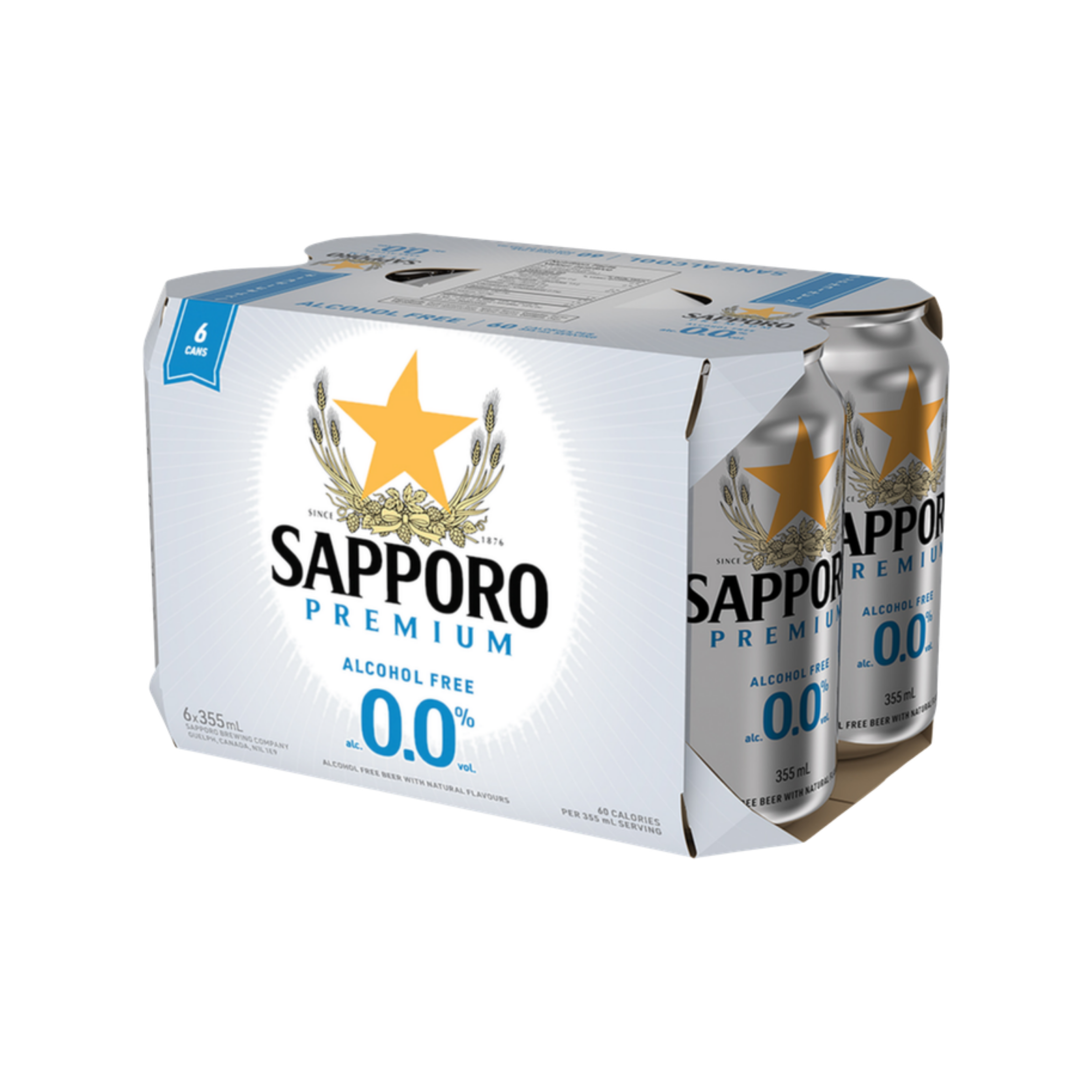 Sapporo 0.0% 6Pk Non Alc — NA Beer