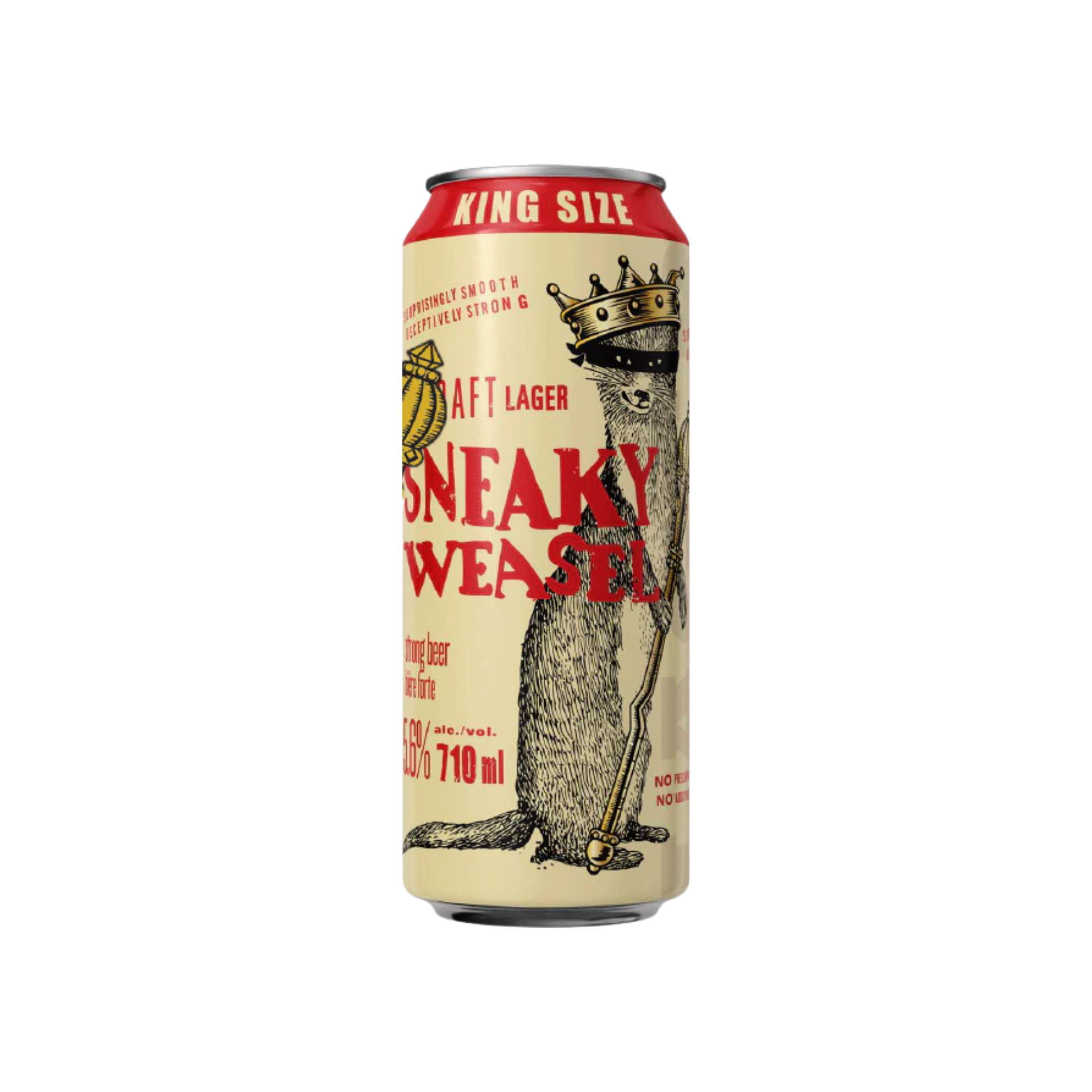 Sneaky Weasel King Can — Domestic Beer