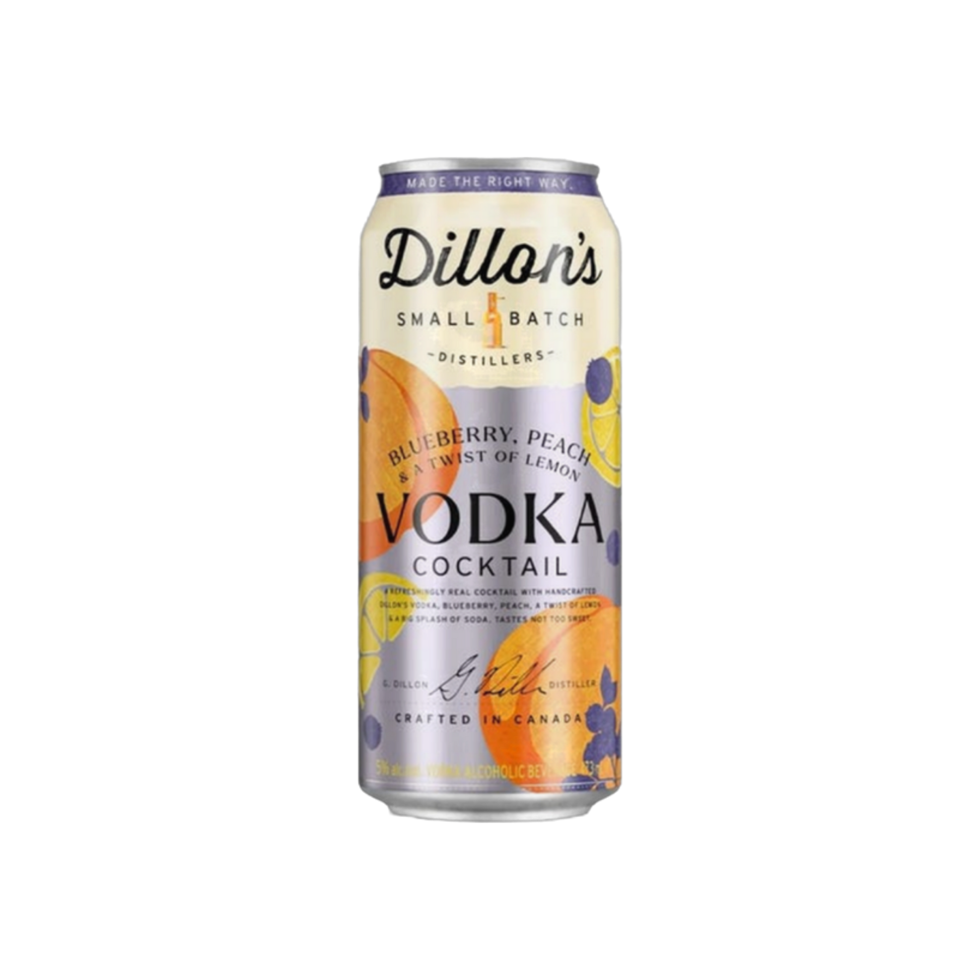 Dillons Vodka Blueberry Peach Tall Can — Cooler