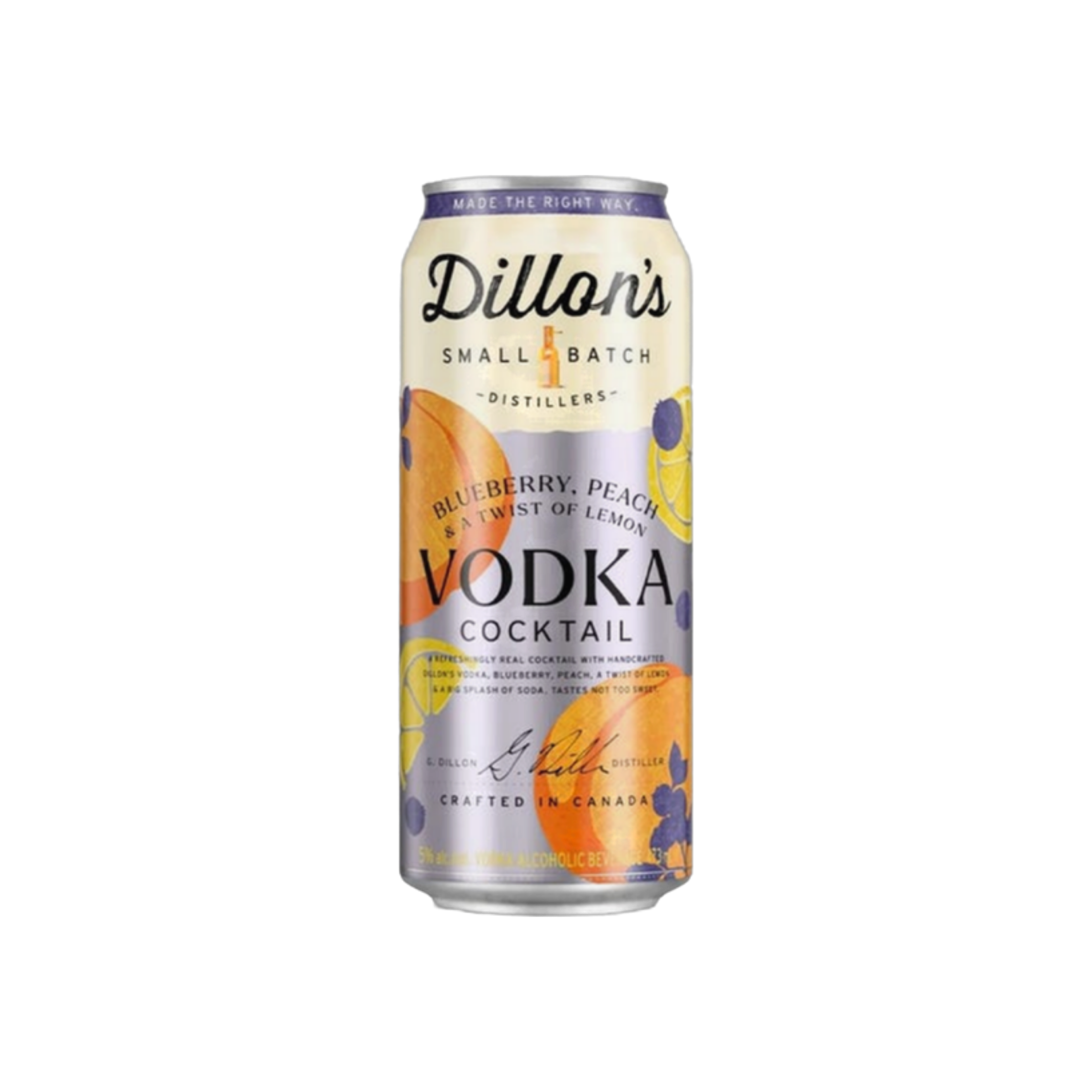 Dillons Vodka Blueberry Peach Tall Can — Cooler