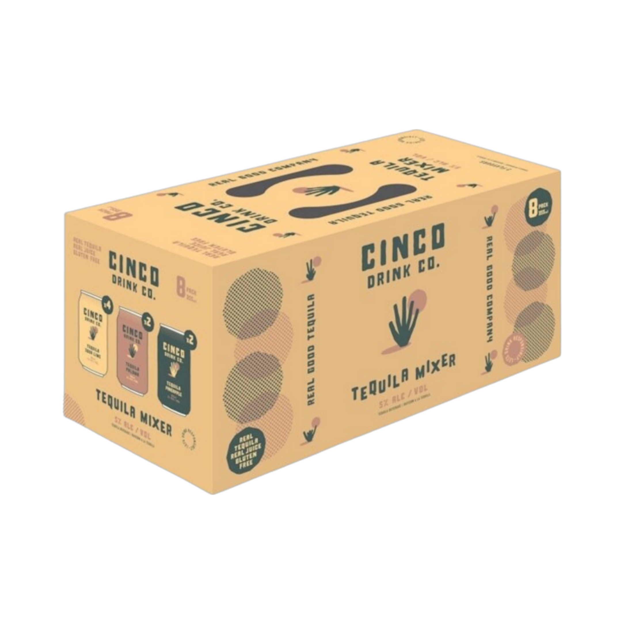 Cinco Tequila Soda Mixer Pack — Cooler