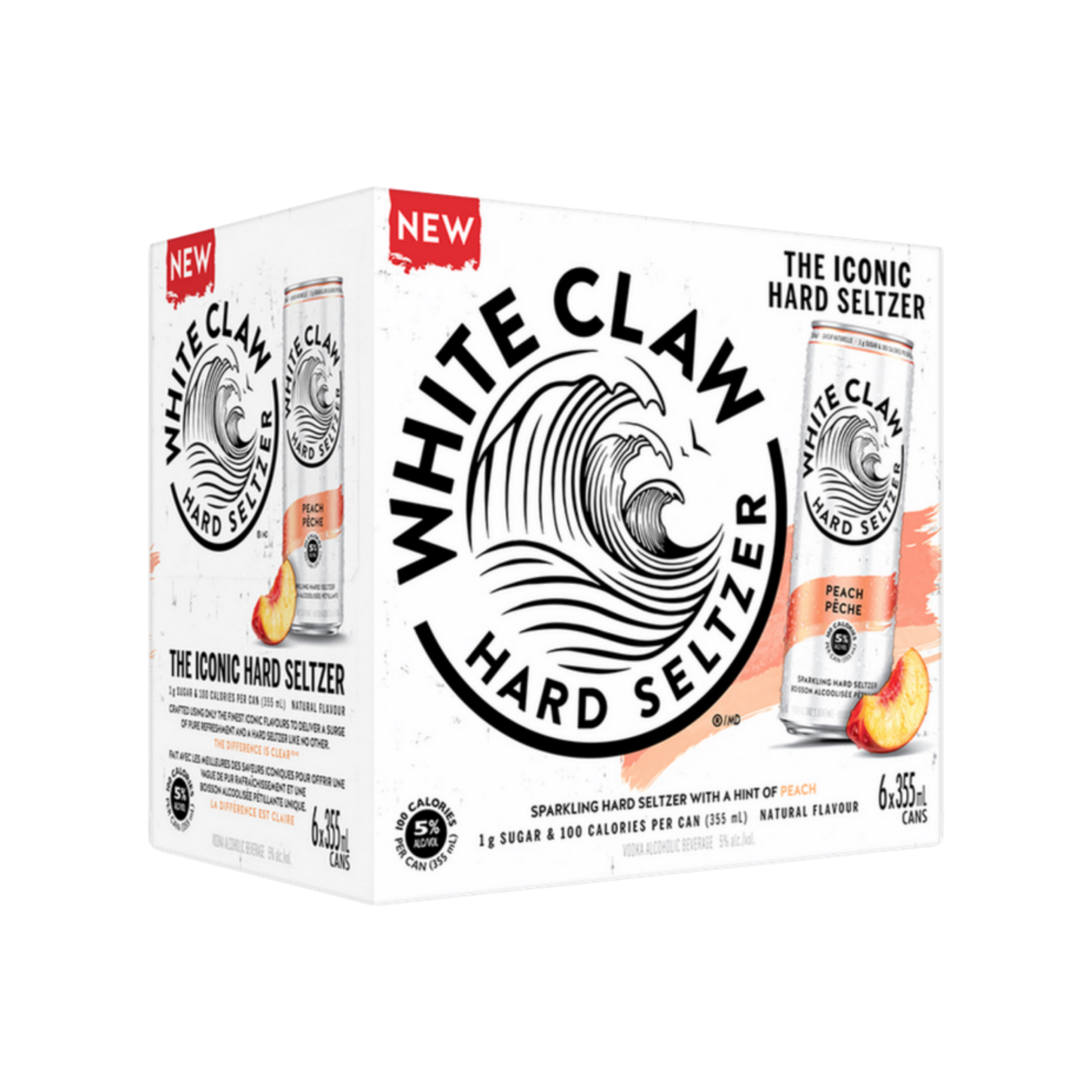 White Claw Peach 6pk — Cooler