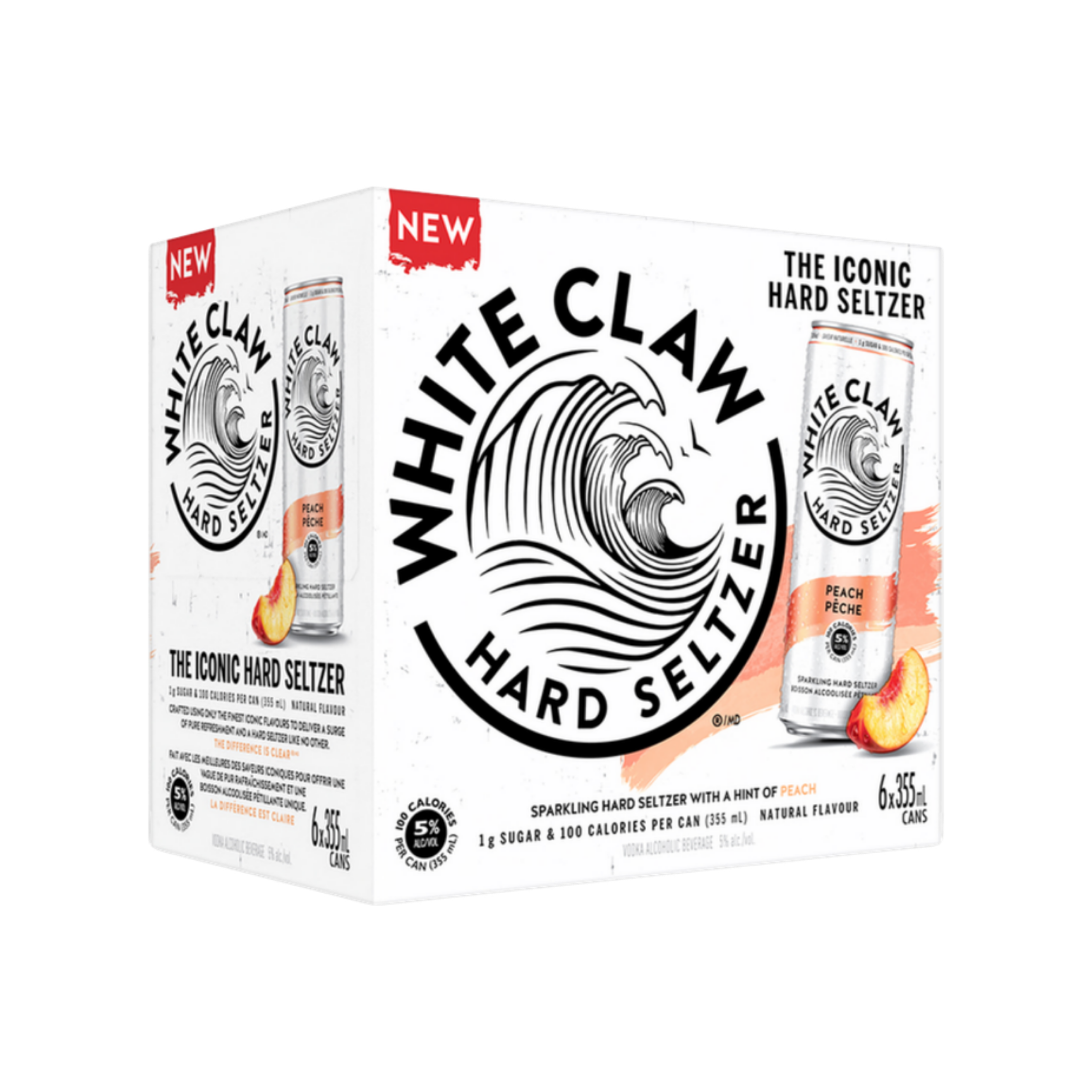 White Claw Peach 6pk — Cooler