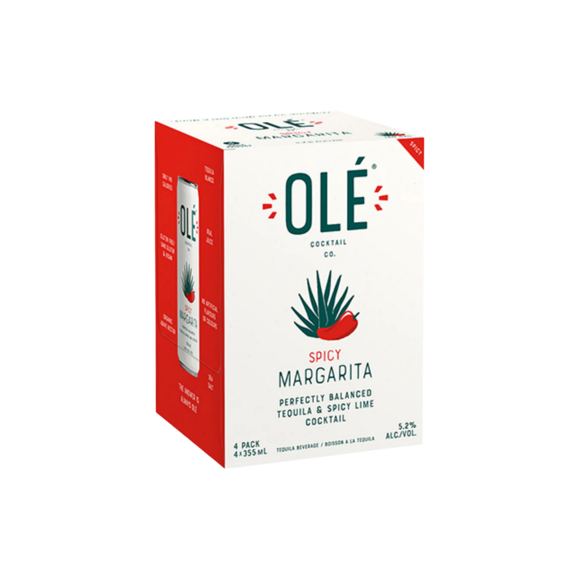 Ole Cocktail Co Spicy Margarita 4pk — Cooler