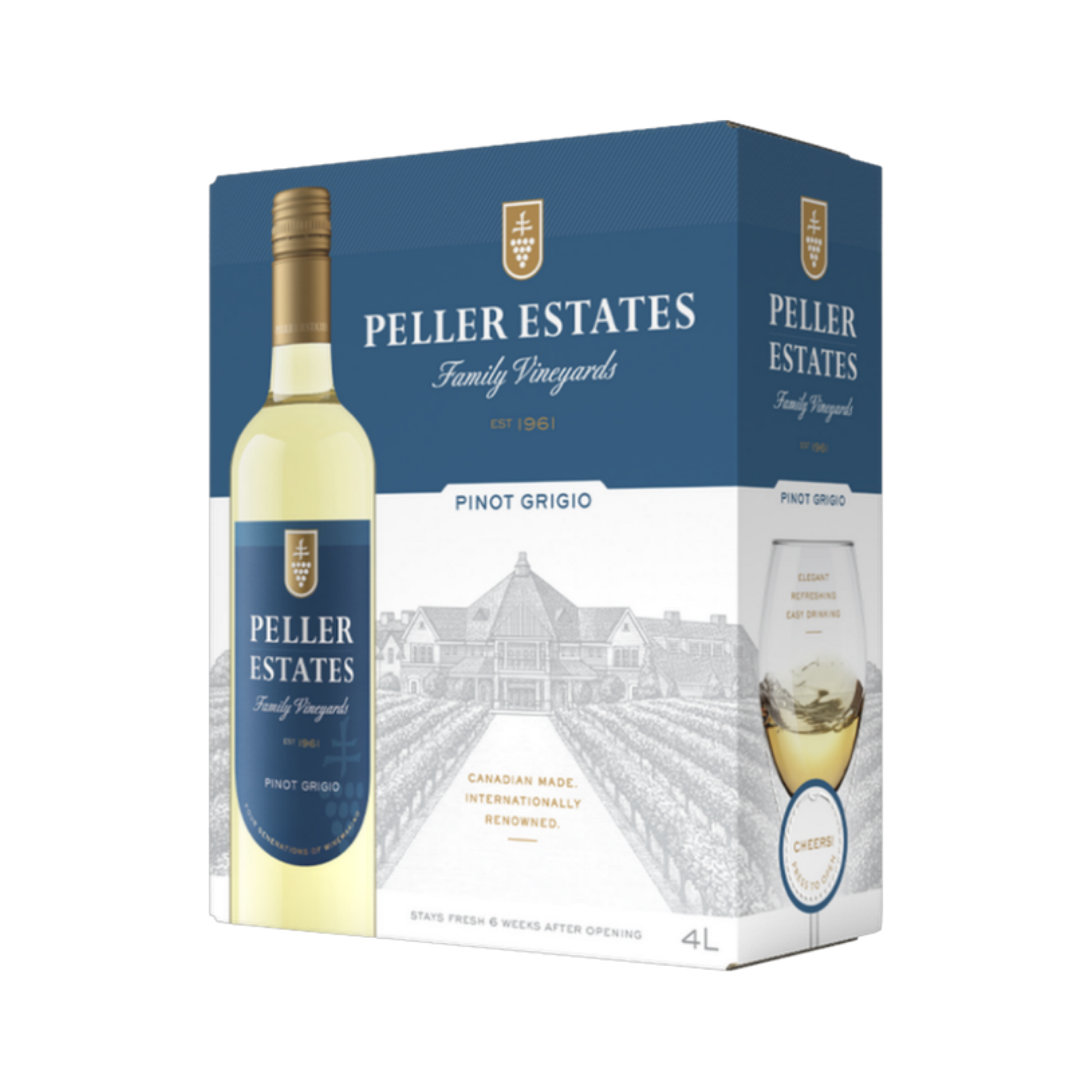 Peller Family Pinot Grigio 4L — White Wine