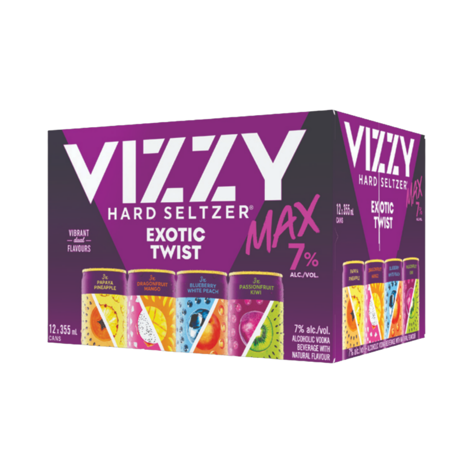 Vizzy Hard Seltzer Exotic 7% Mix Pack — Cooler
