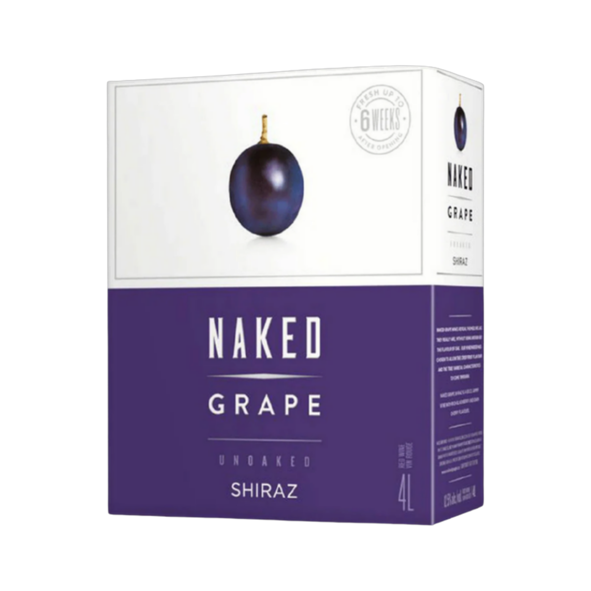 Naked Grape Shiraz 4L — Red Wine