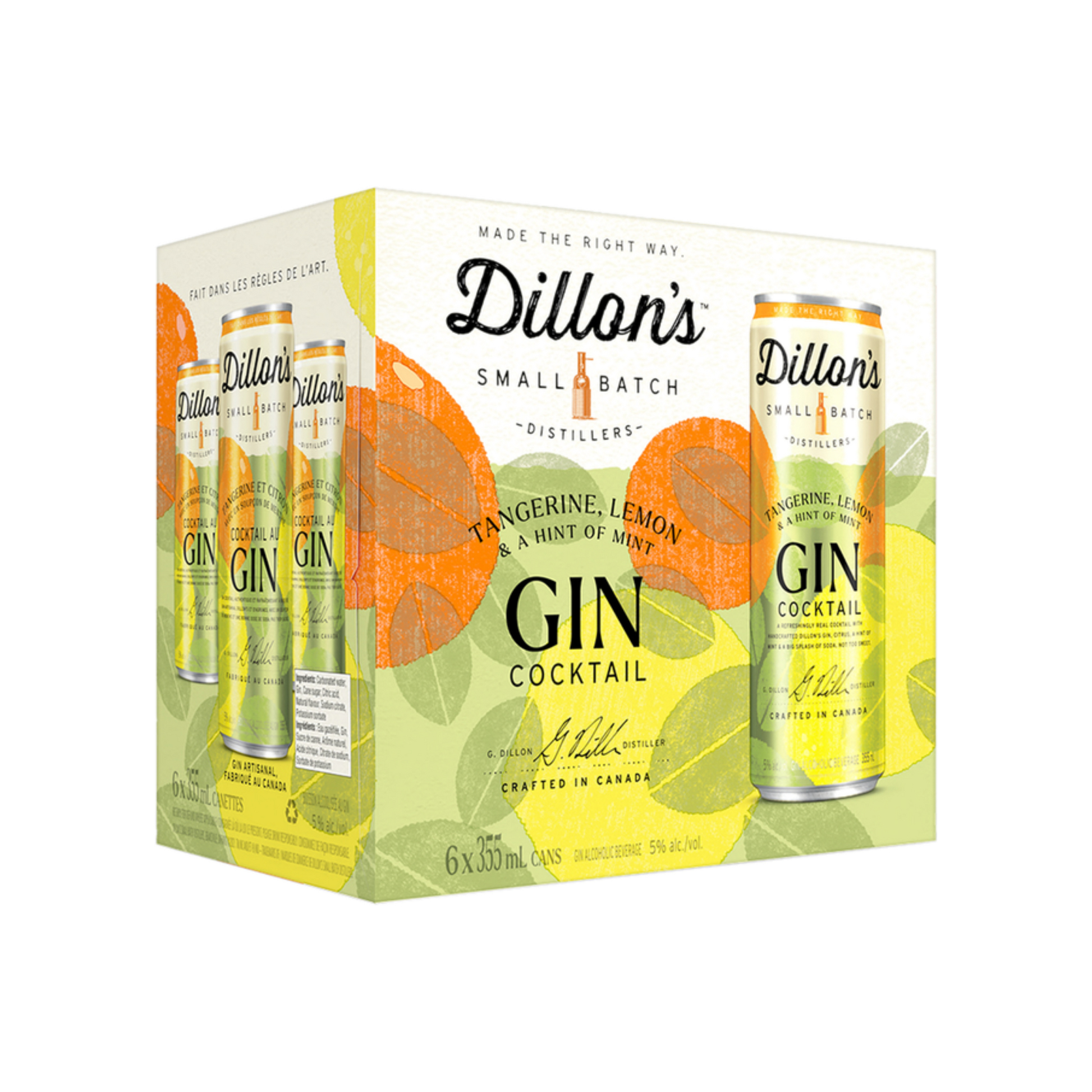 Dillons Gin Tangerine Lemon 6pk — Cooler