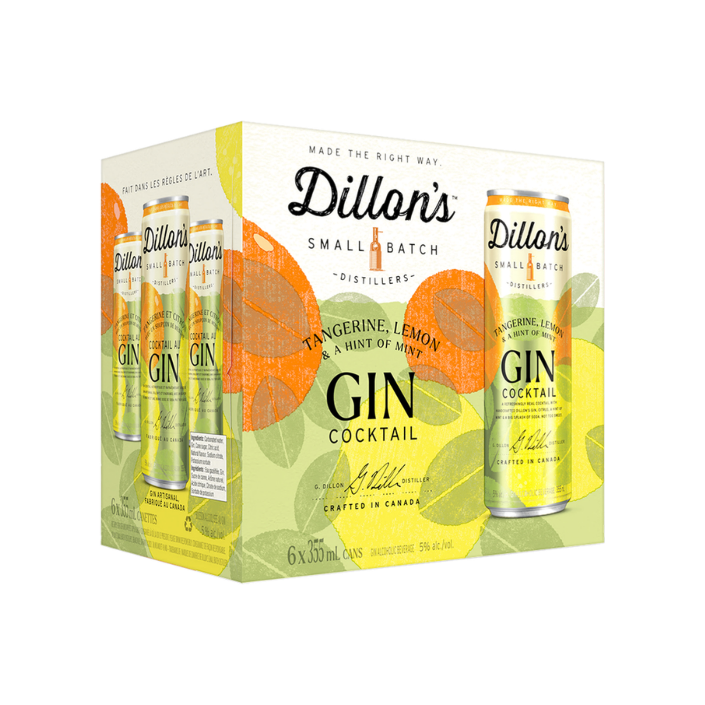 Dillons Gin Tangerine Lemon 6pk — Cooler