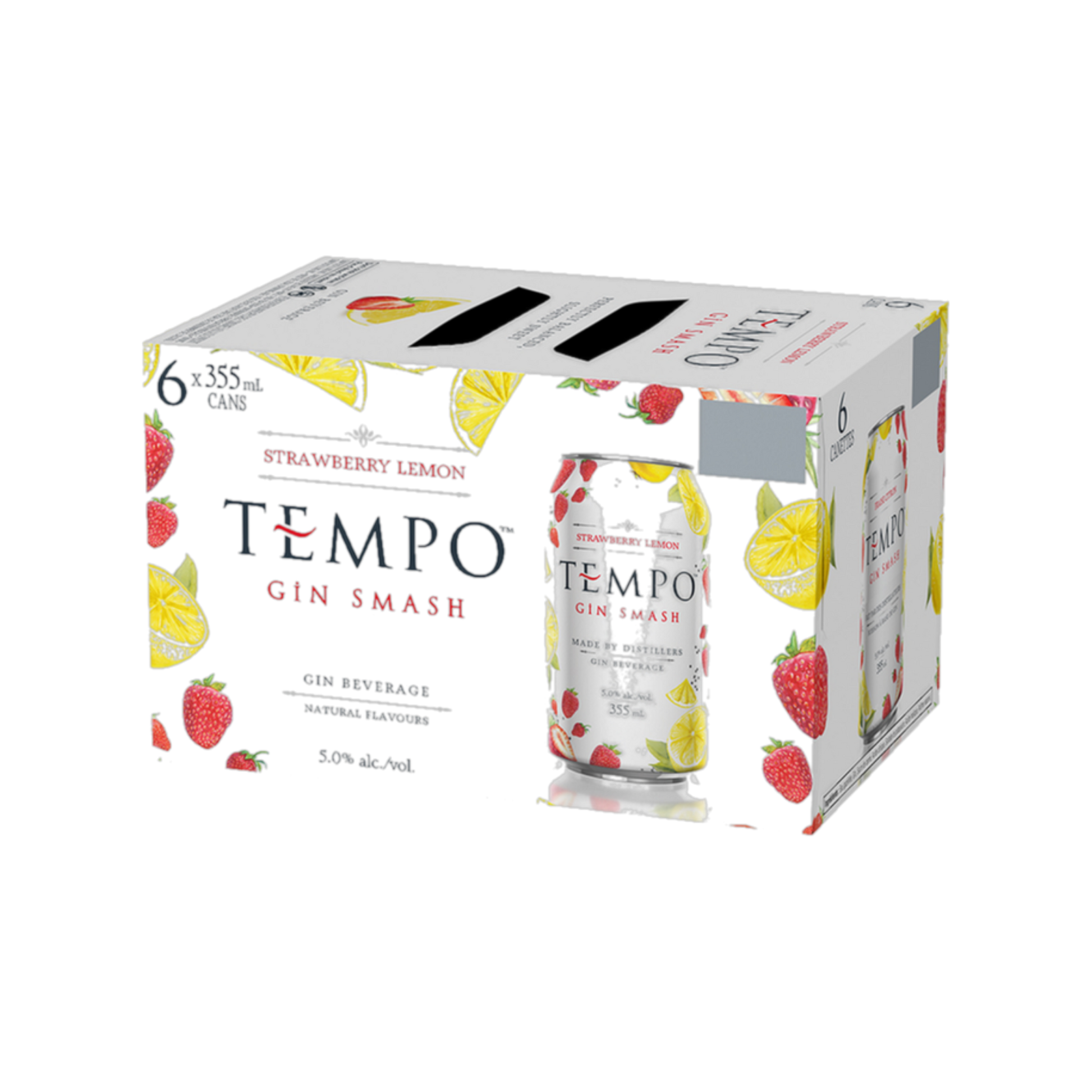 Tempo Gin Strawberry Lemon 6pk — Cooler