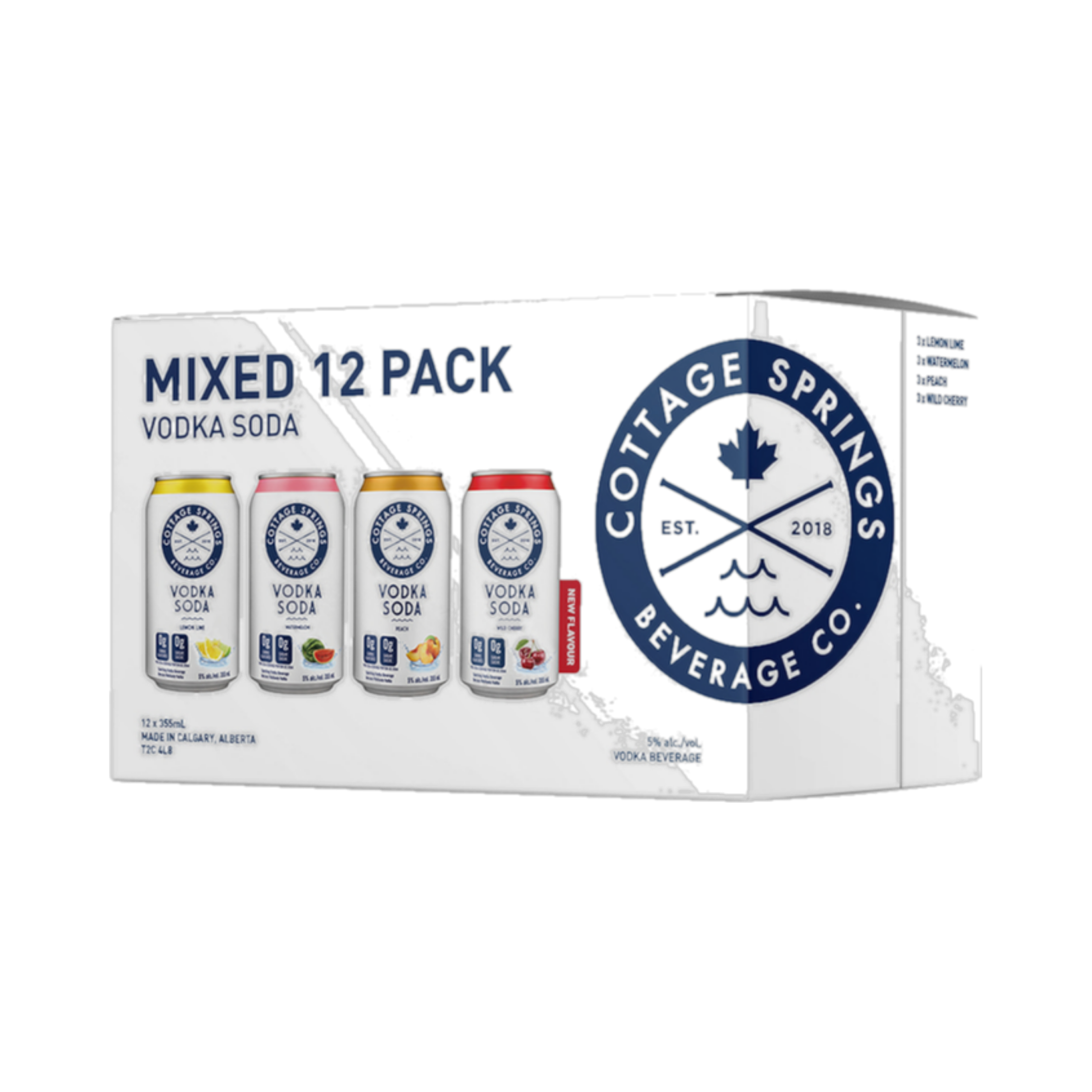 Cottage Springs Vodka Soda Mix Pack — Cooler