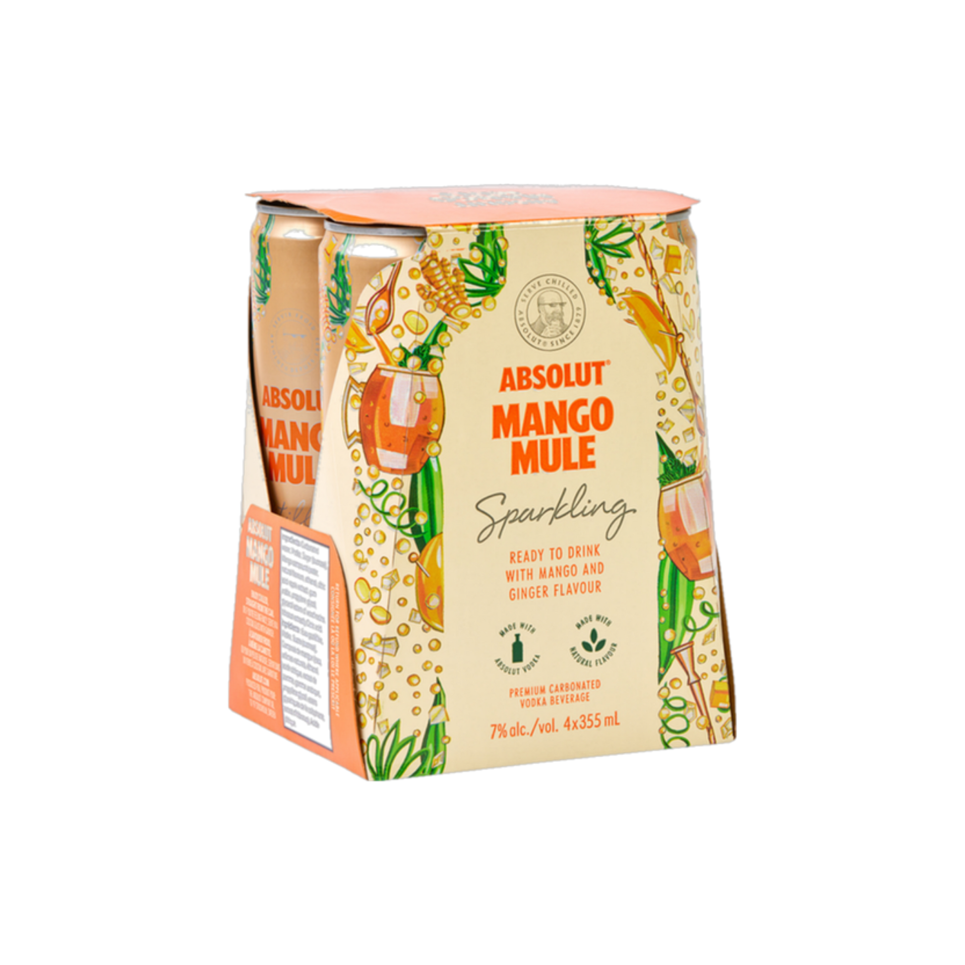Absolut Mango Mule Cocktail 4pk — Cooler