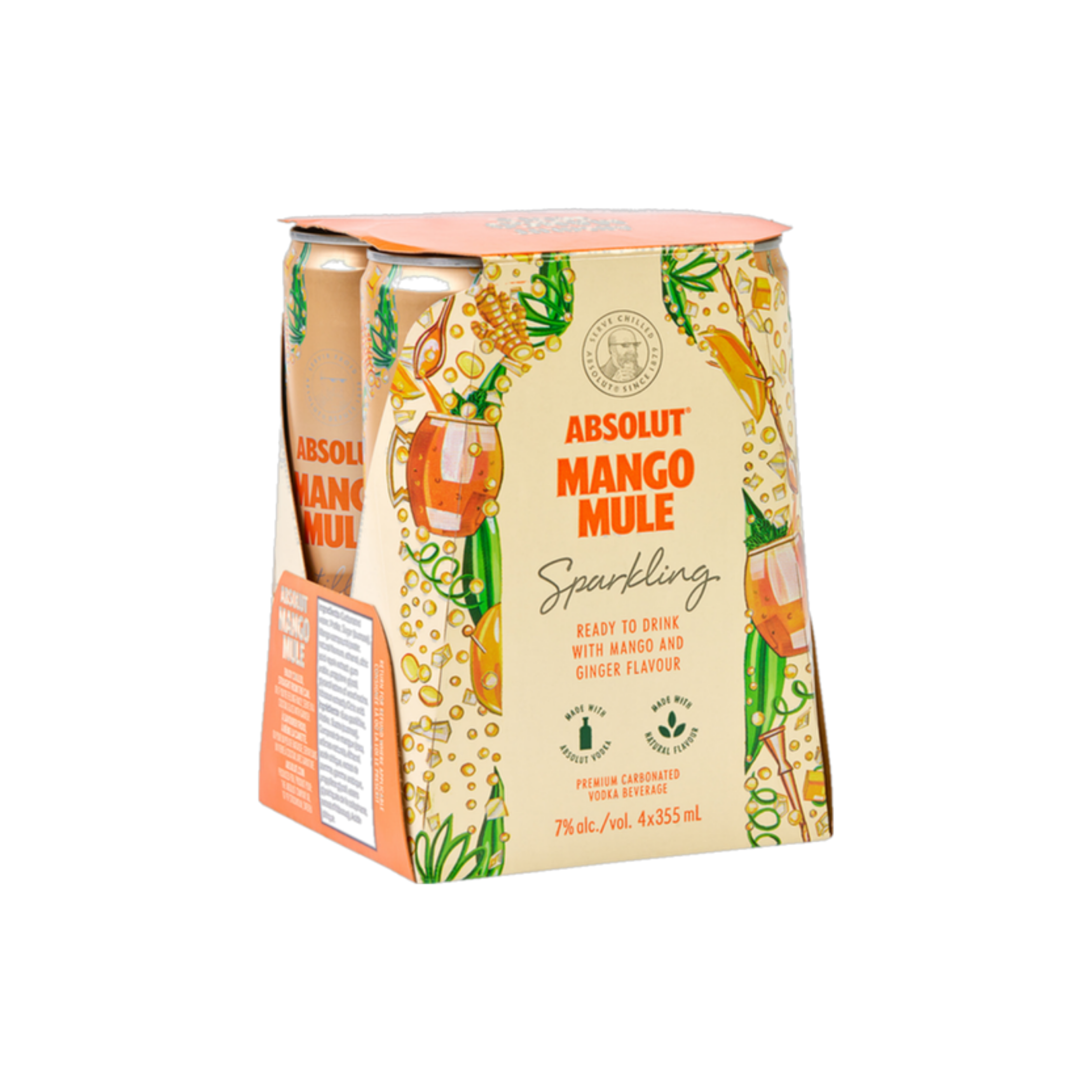 Absolut Mango Mule Cocktail 4pk — Cooler