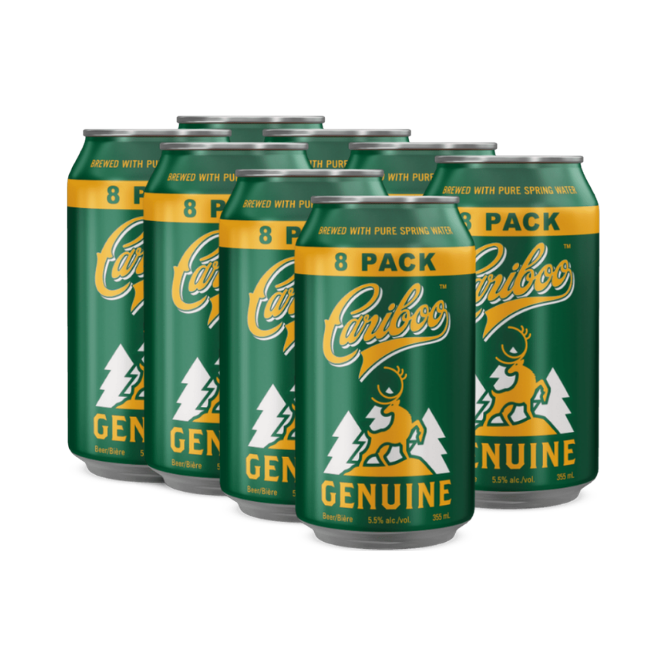 Cariboo Genuine Draft 8pk — Domestic Beer