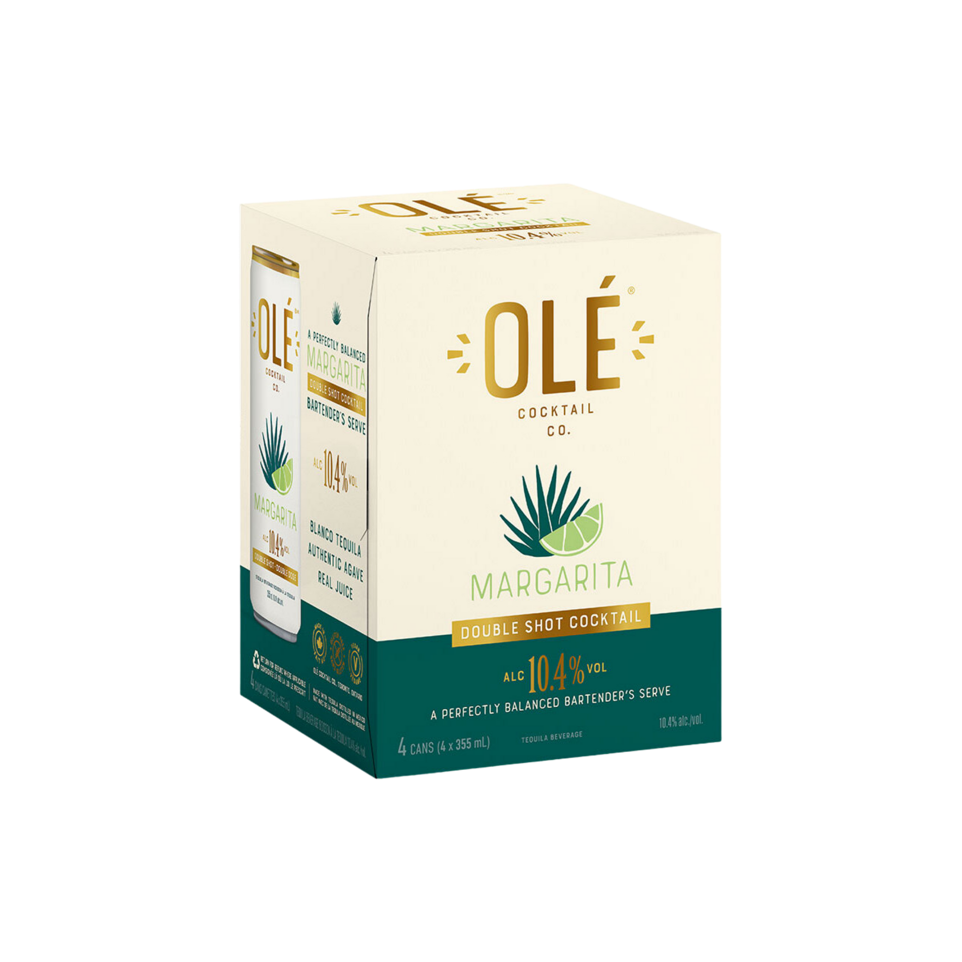 Ole Double Shot Margarita 4x355ml — Cooler