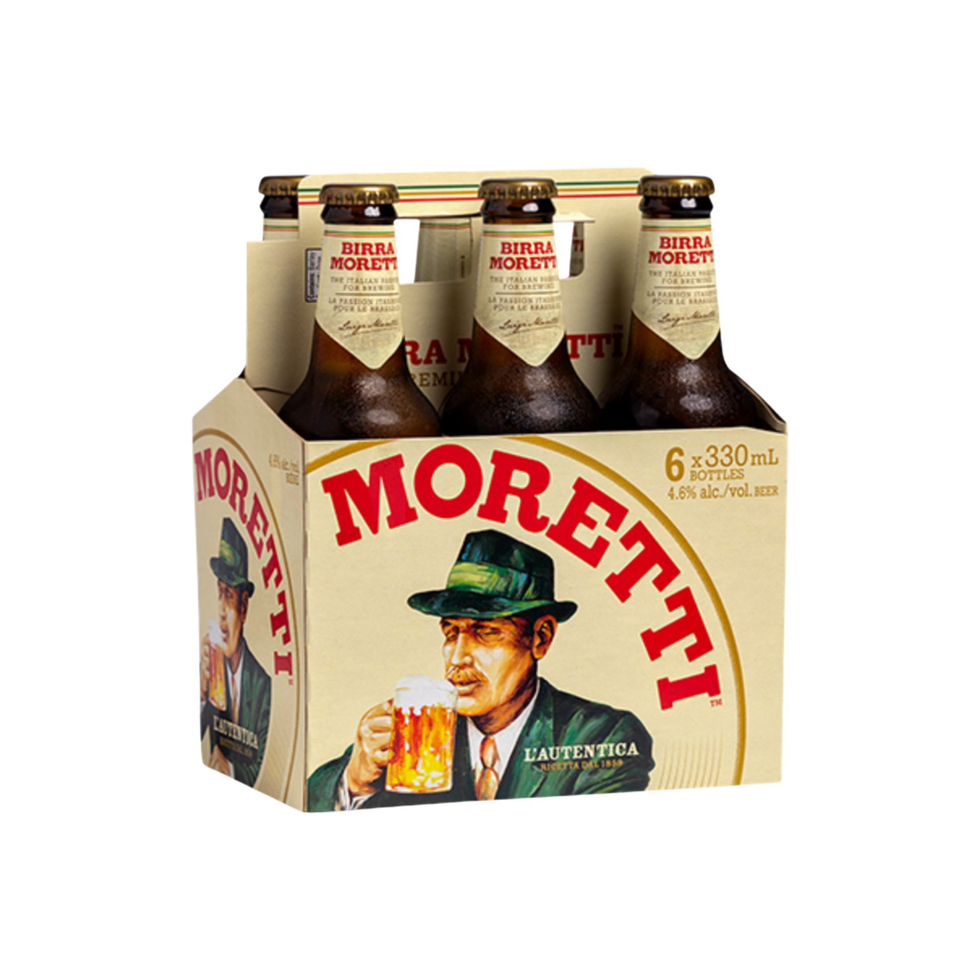 Moretti 6pk Bottle — Import Beer
