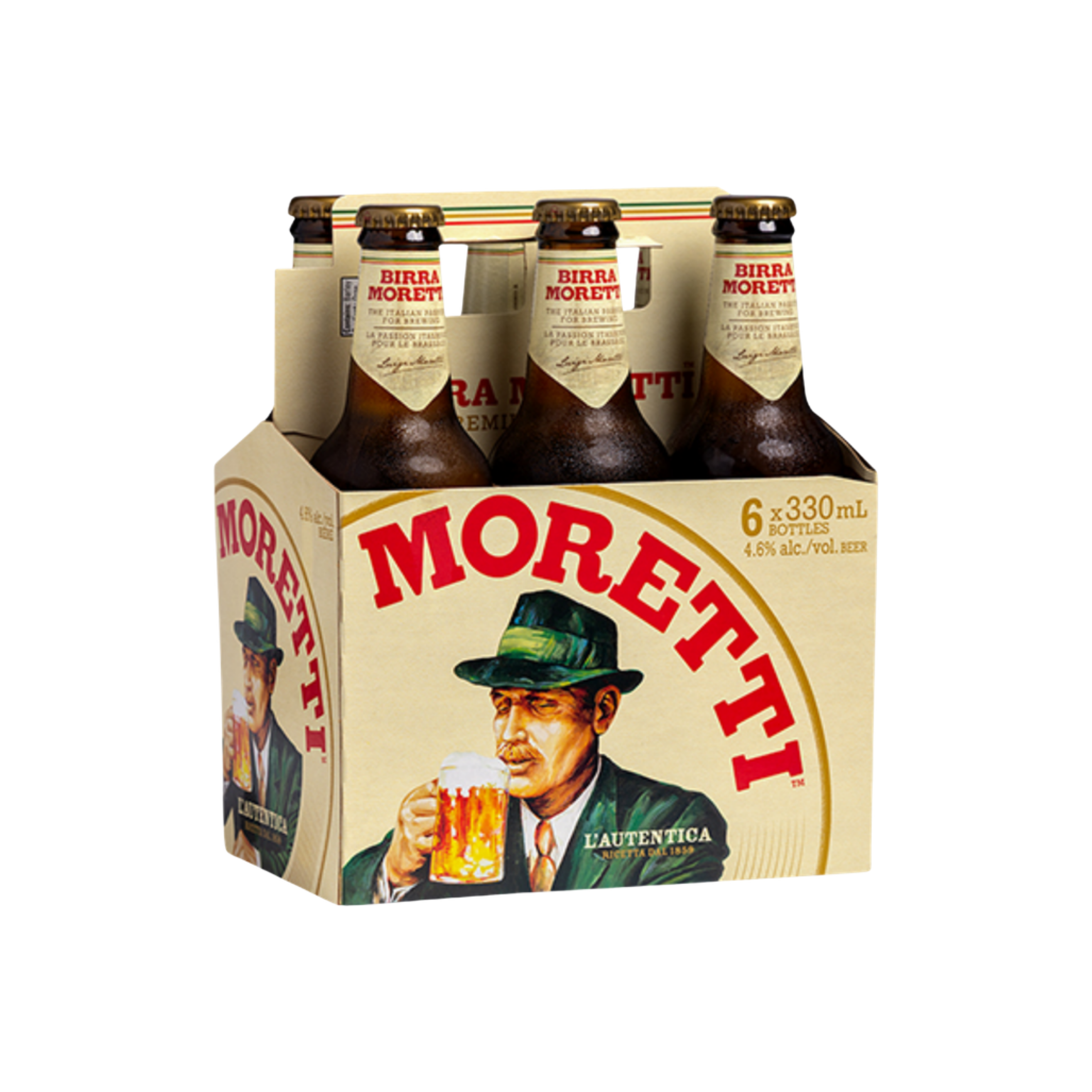 Moretti 6pk Bottle — Import Beer