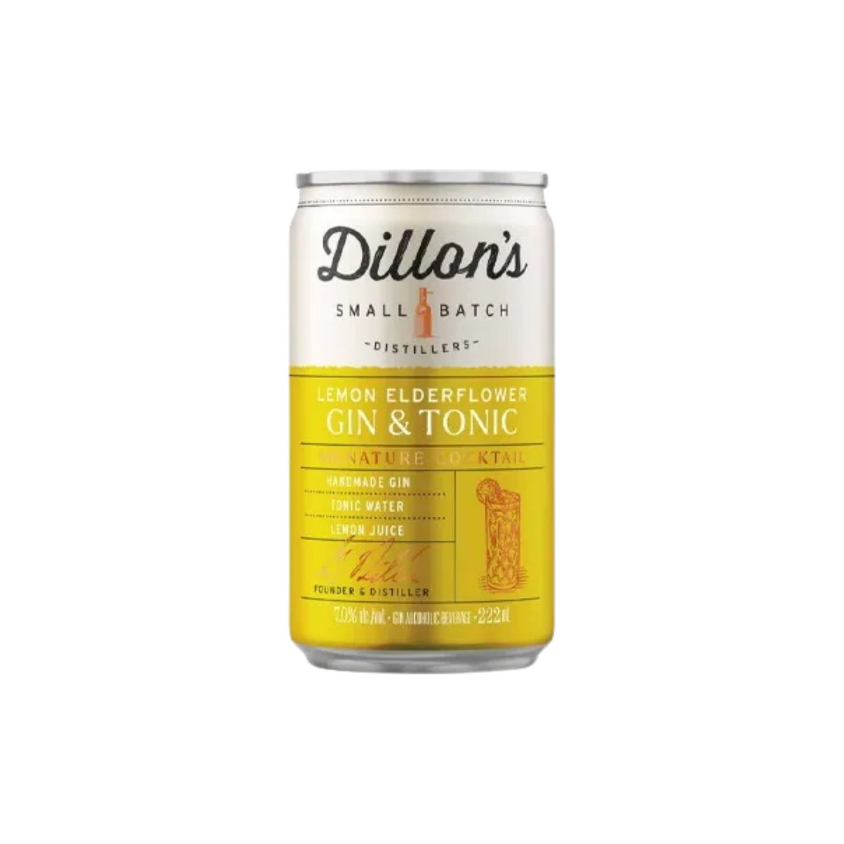 Dillon's Gin and Tonic - 222ml — Cooler Singles