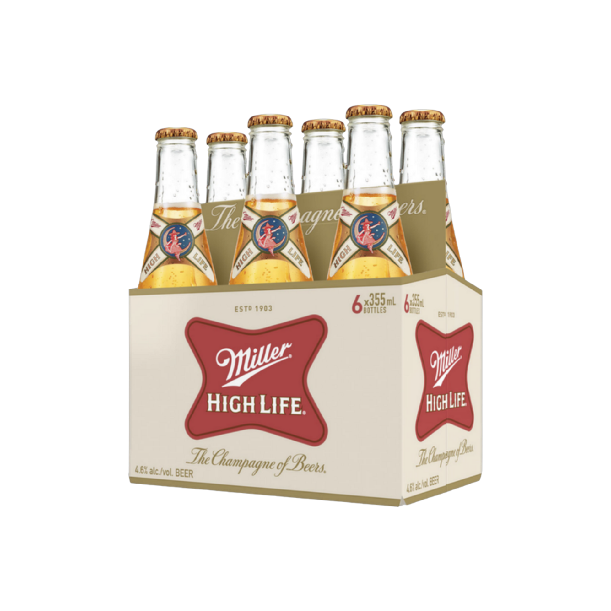 Miller High Life 6pk Bottle — Domestic Beer