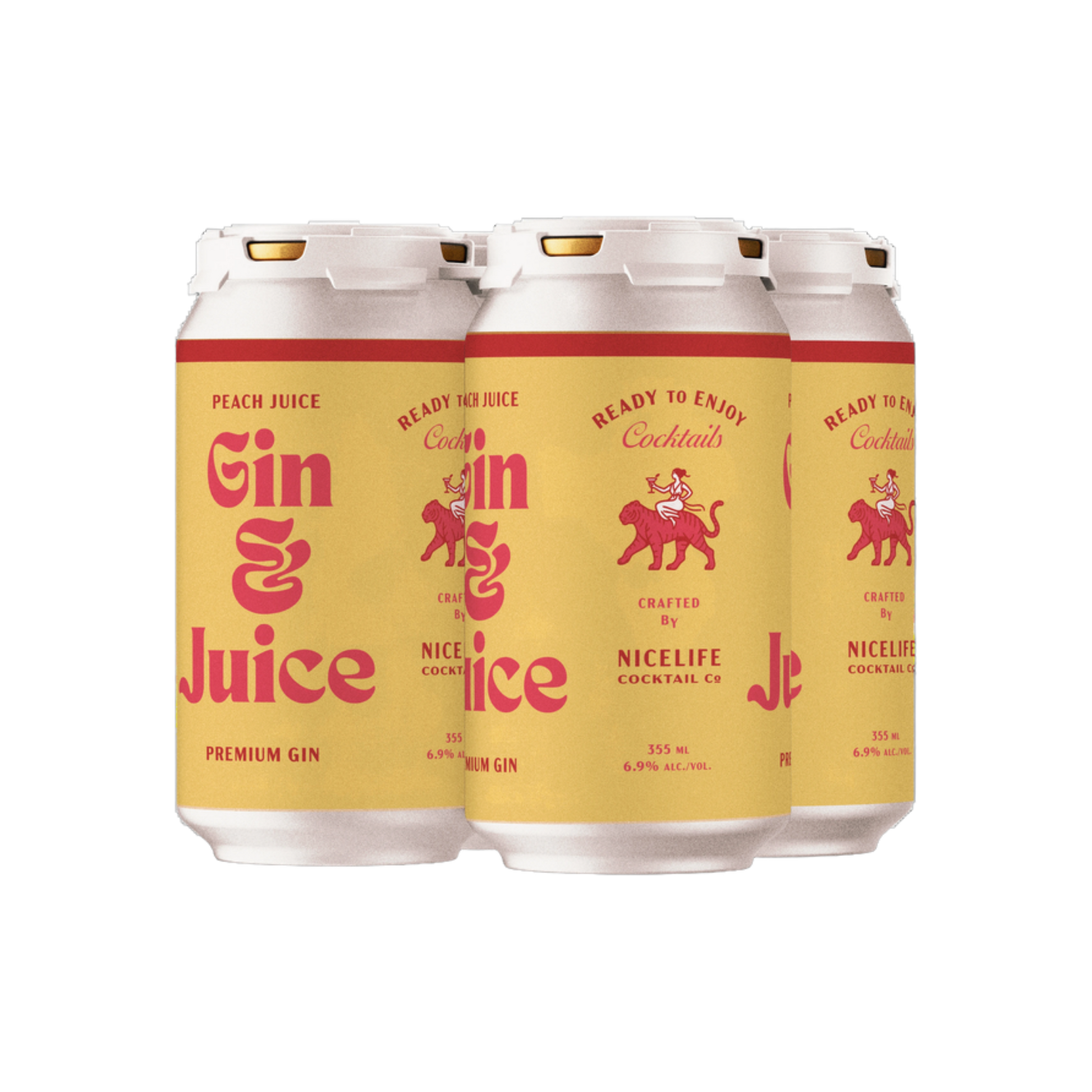 Nicelife Gin & Juice Peach 4pk — Cooler