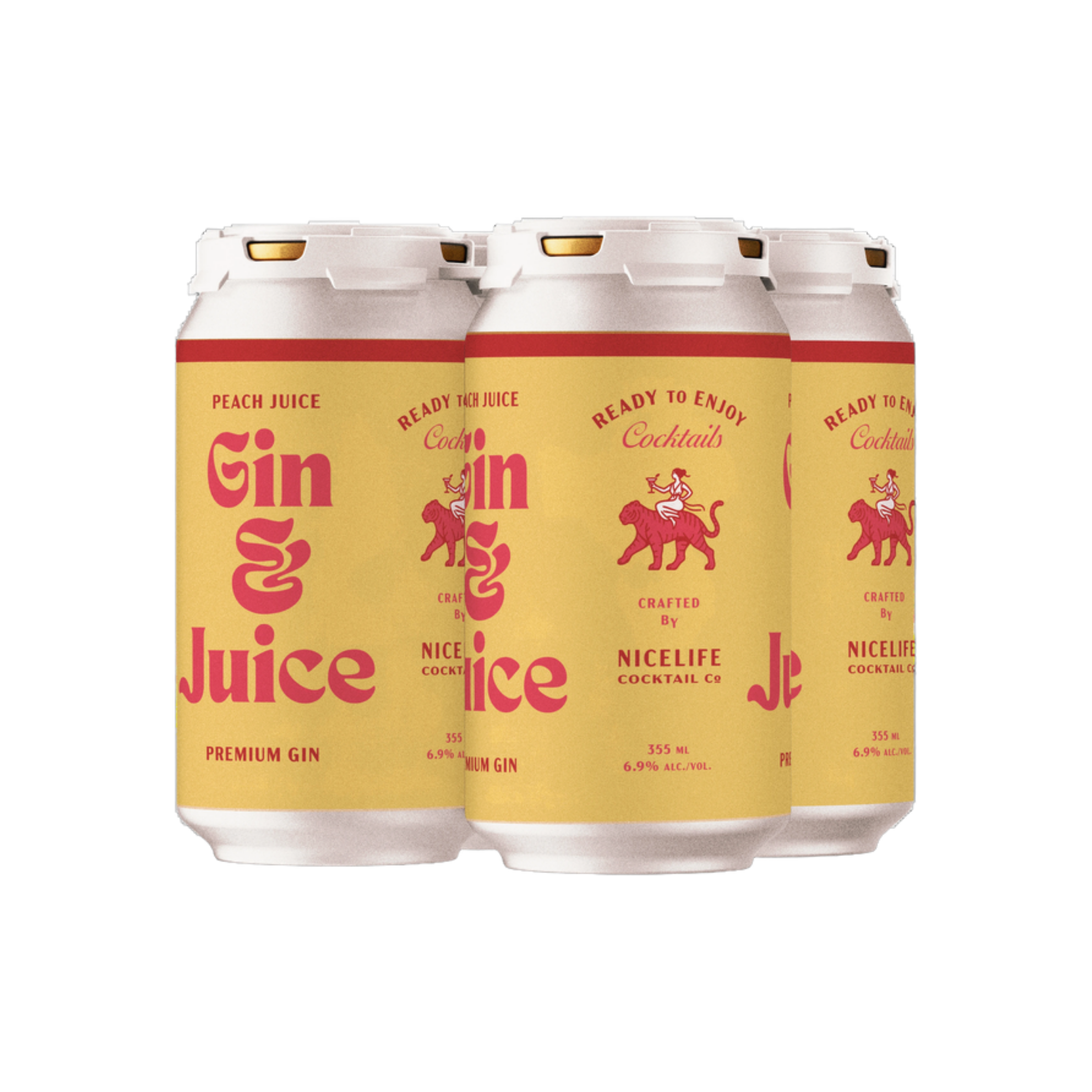 Nicelife Gin & Juice Peach 4pk — Cooler