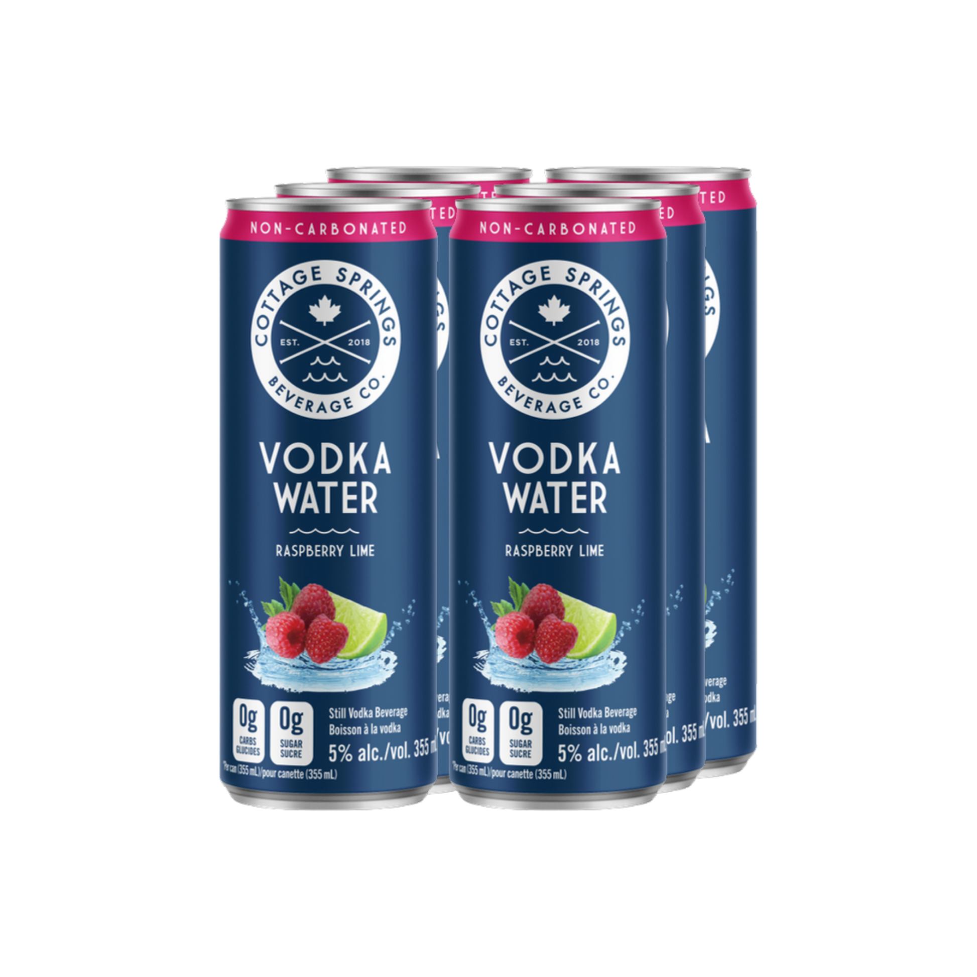 Cottage Springs Vodka Water Raspberry 6pk — Cooler