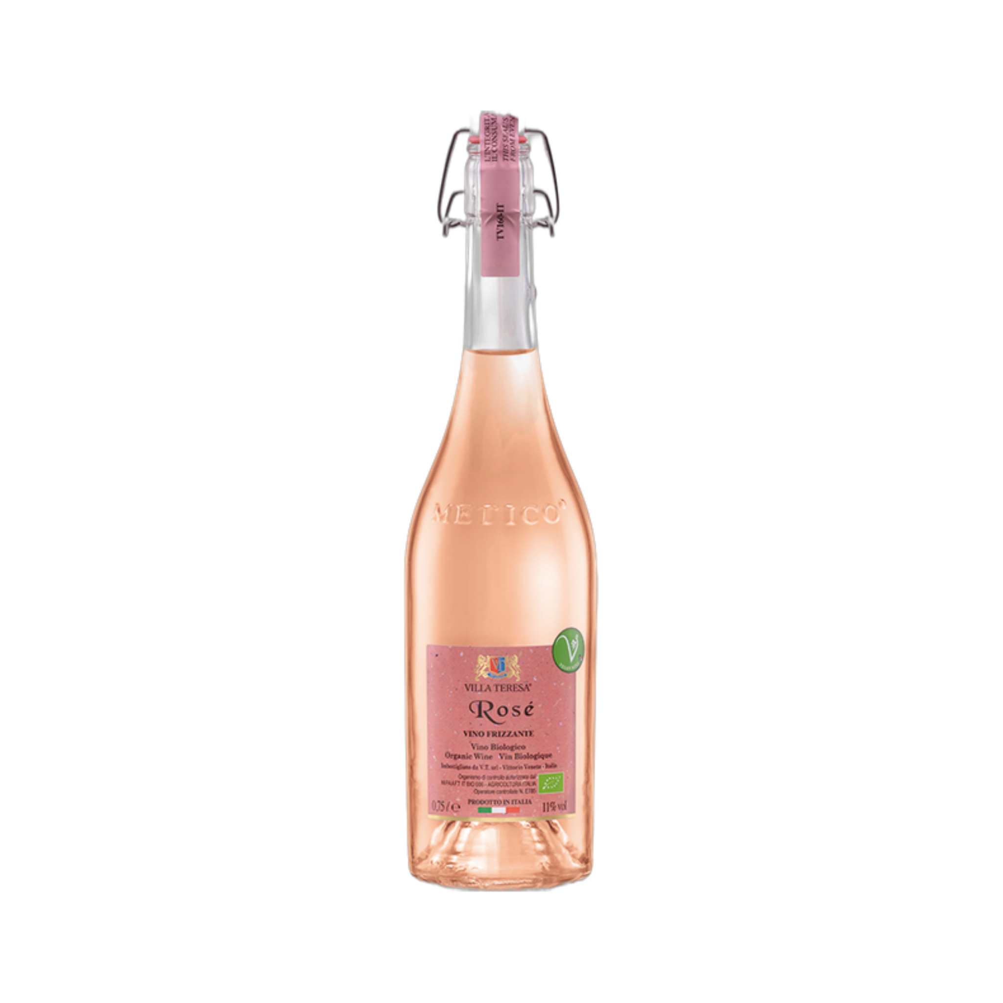 Villa Teresa Rose Frizzante Organic — Sparkling Wine
