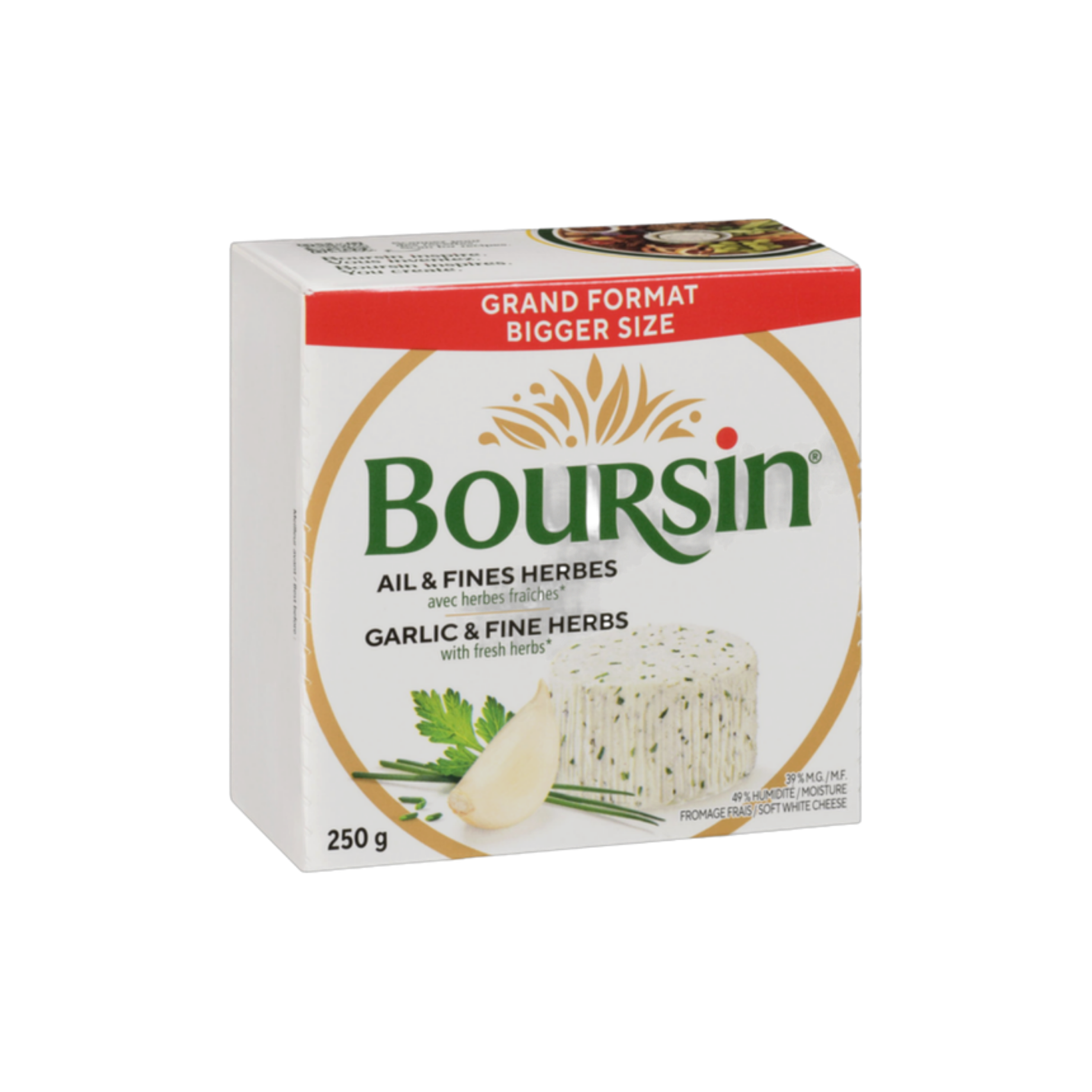 Boursin Garlic And Herbs Cream Cheese — Snack