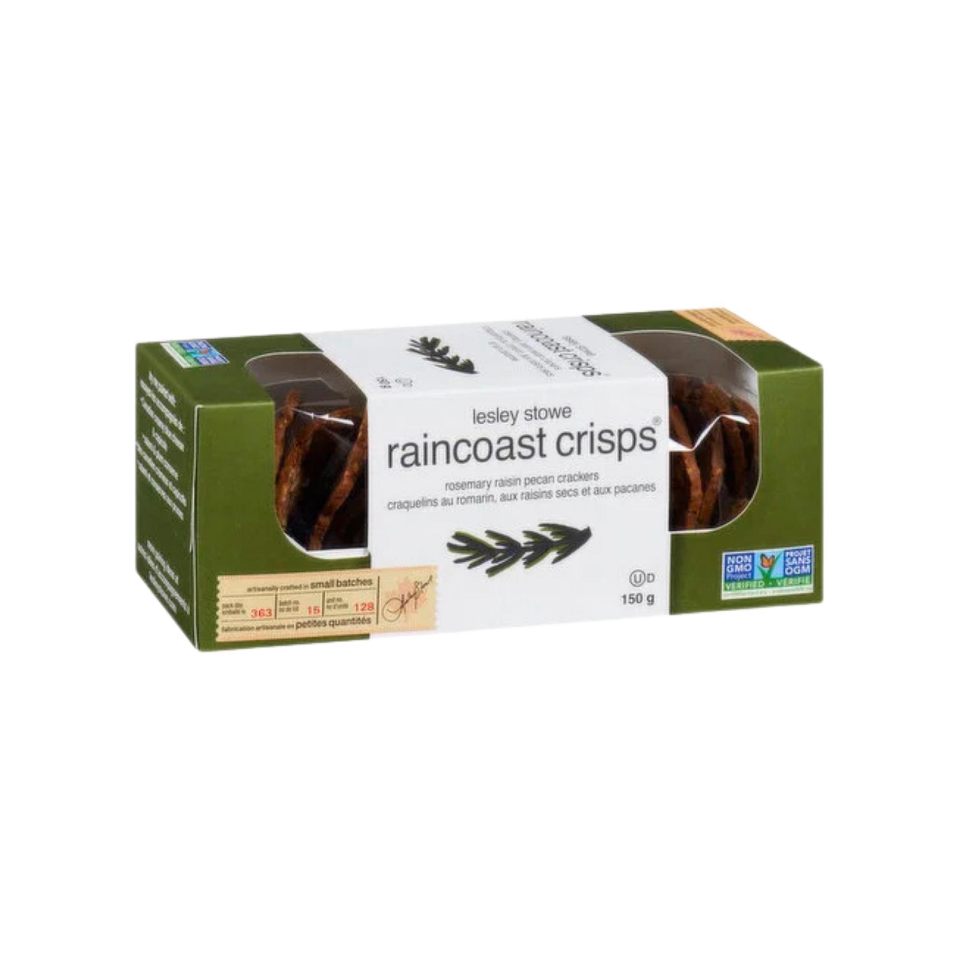 Lesley Stowe Raincoast Crisp Green 150G — Snack