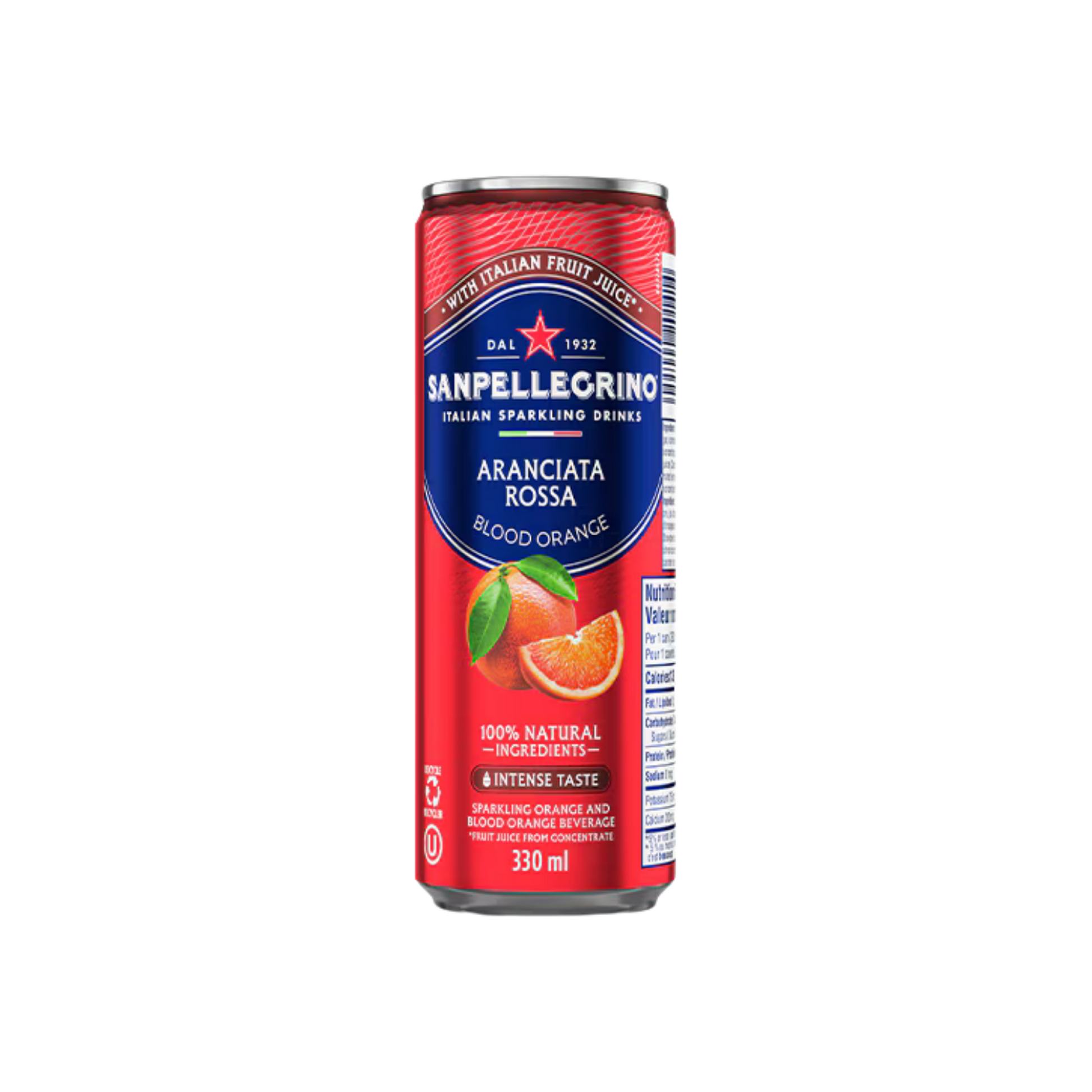 San Pellegrino Rossa 330ml Can — Soda