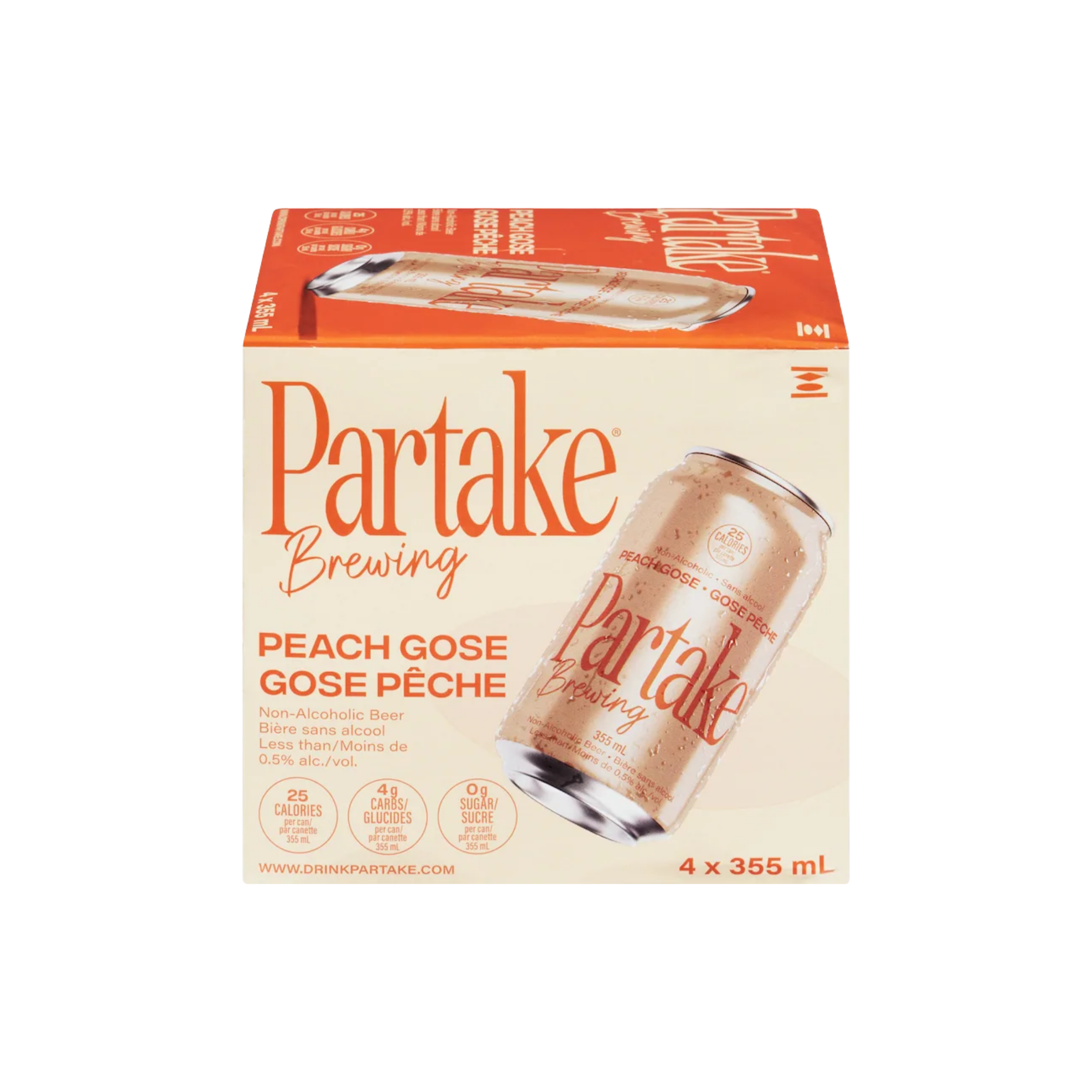 Partake Peach Non Alc — NA Beer