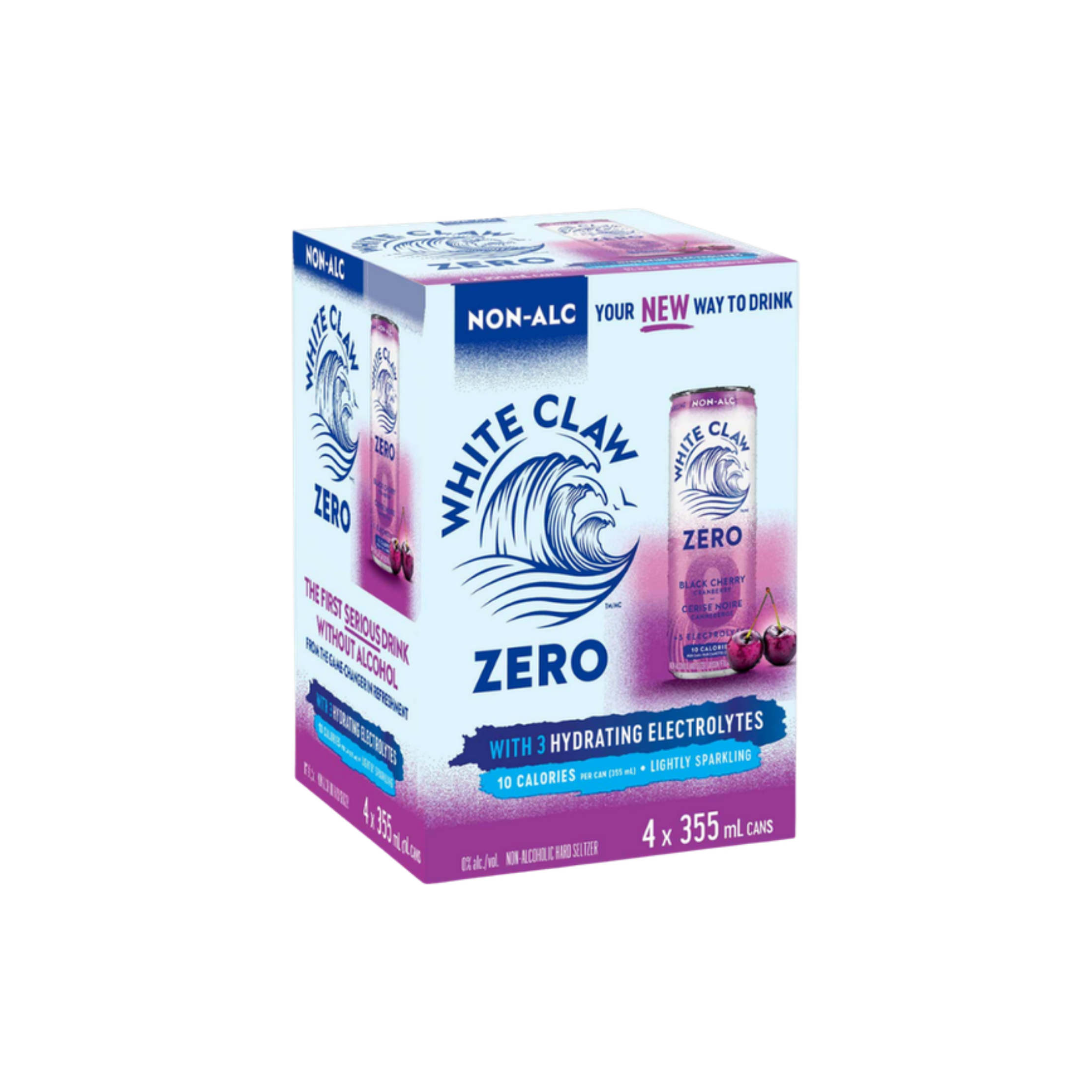 White Claw Zero Black Cherry — NA Cooler